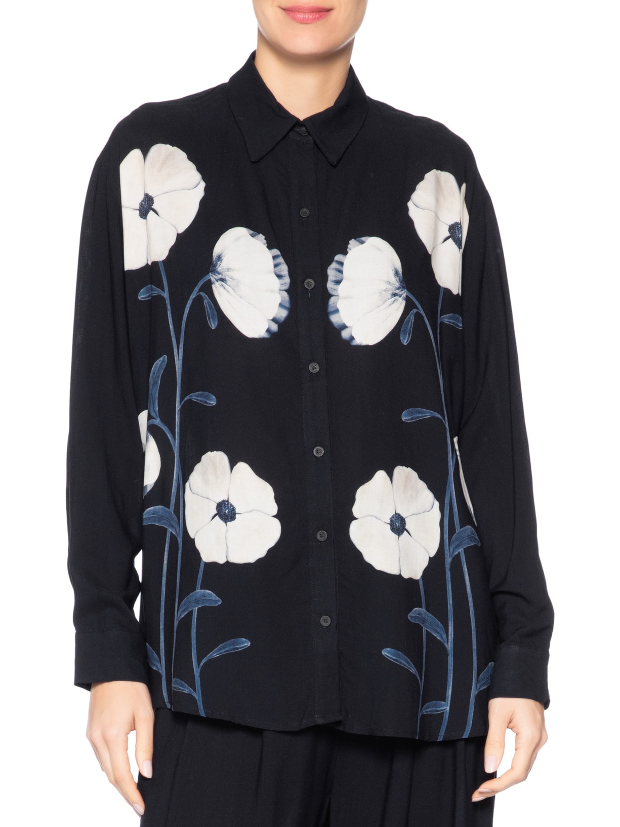 Camisa Feminina Ciana Preto Farm
