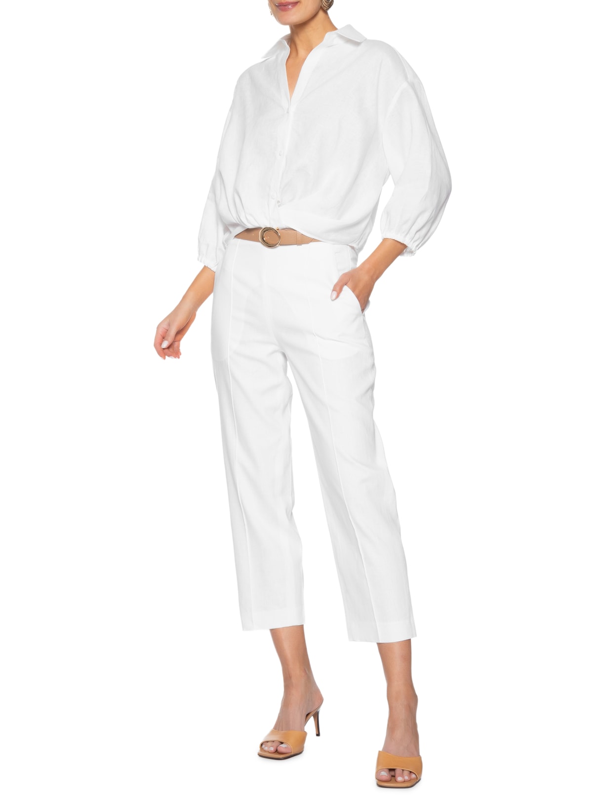 Camisa Feminina Cintia Branco Le Lis