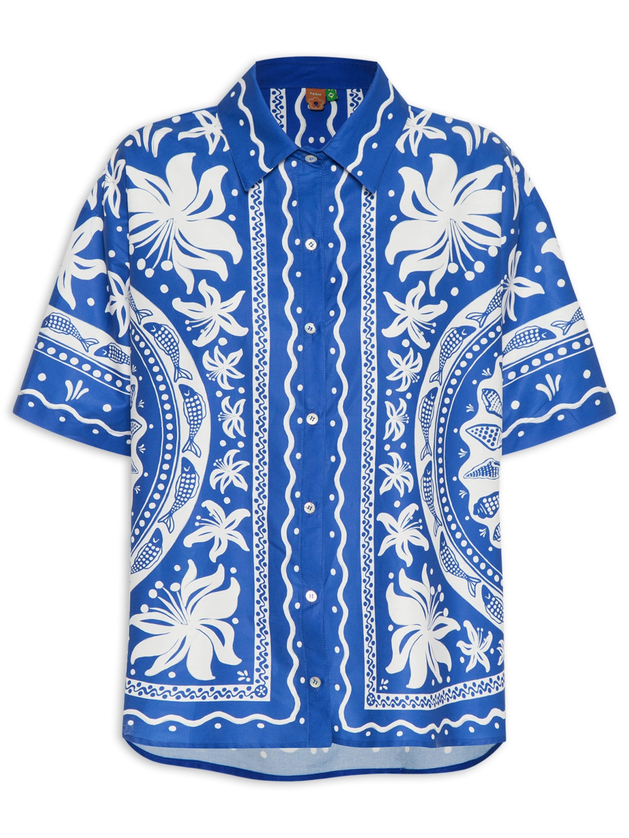 Camisa Feminina Ciranda Do Mar - Azul