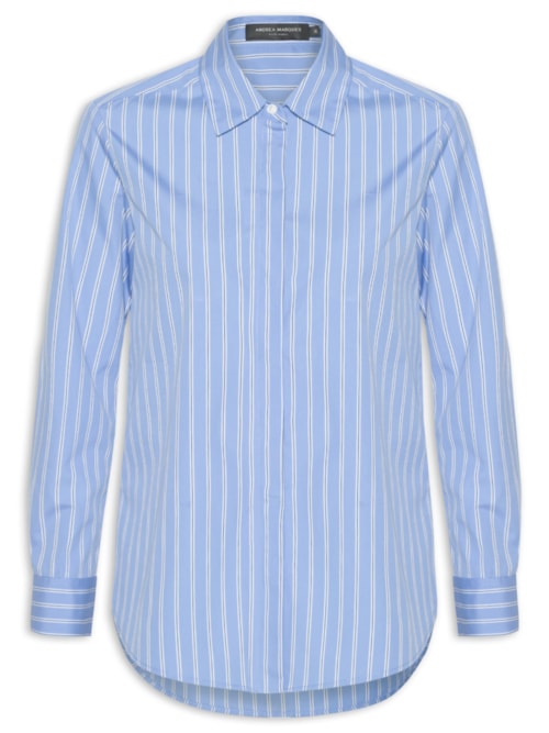 Camisa Feminina Clássica - Azul
