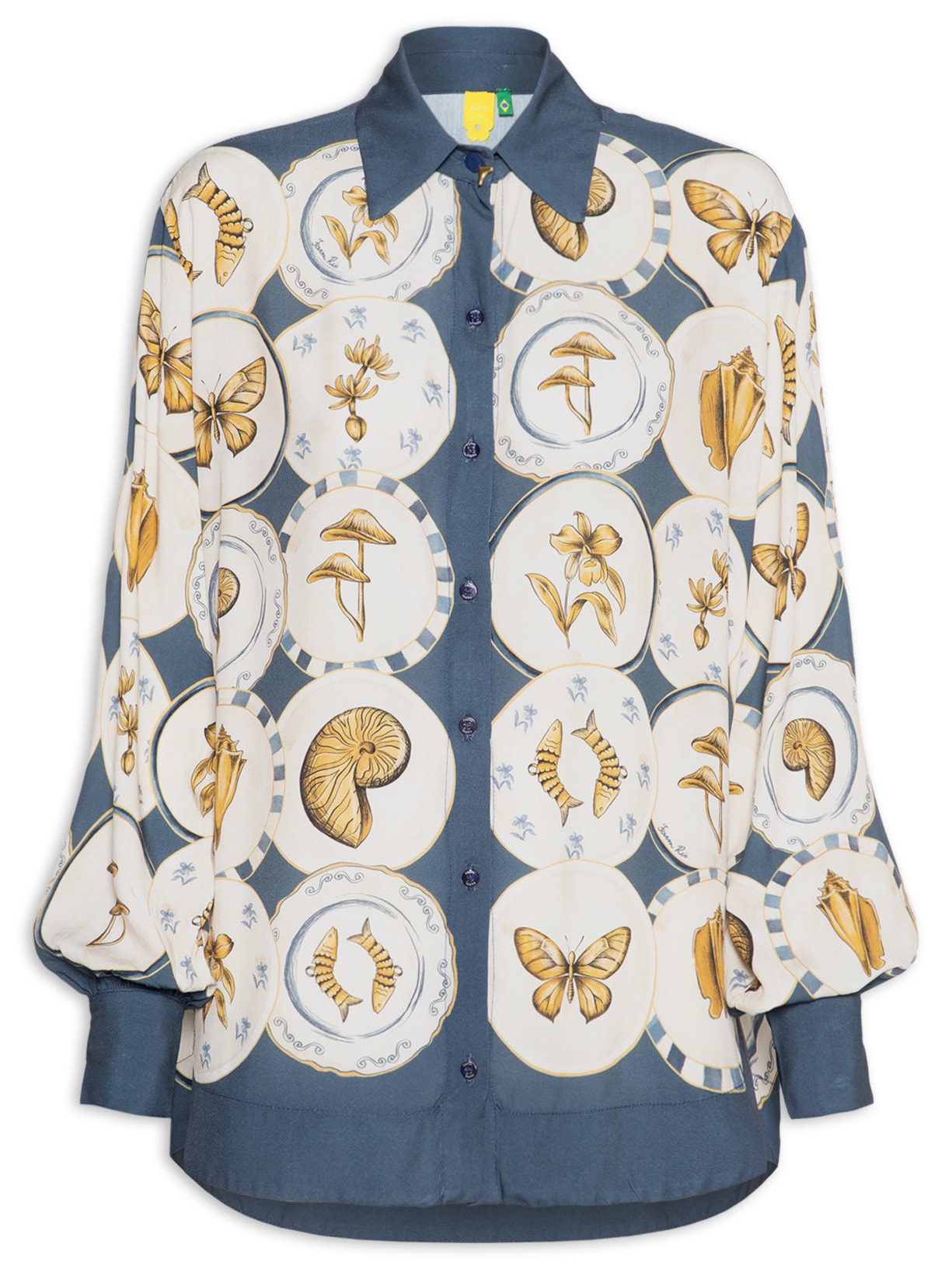 Camisa Feminina Coleção - Azul