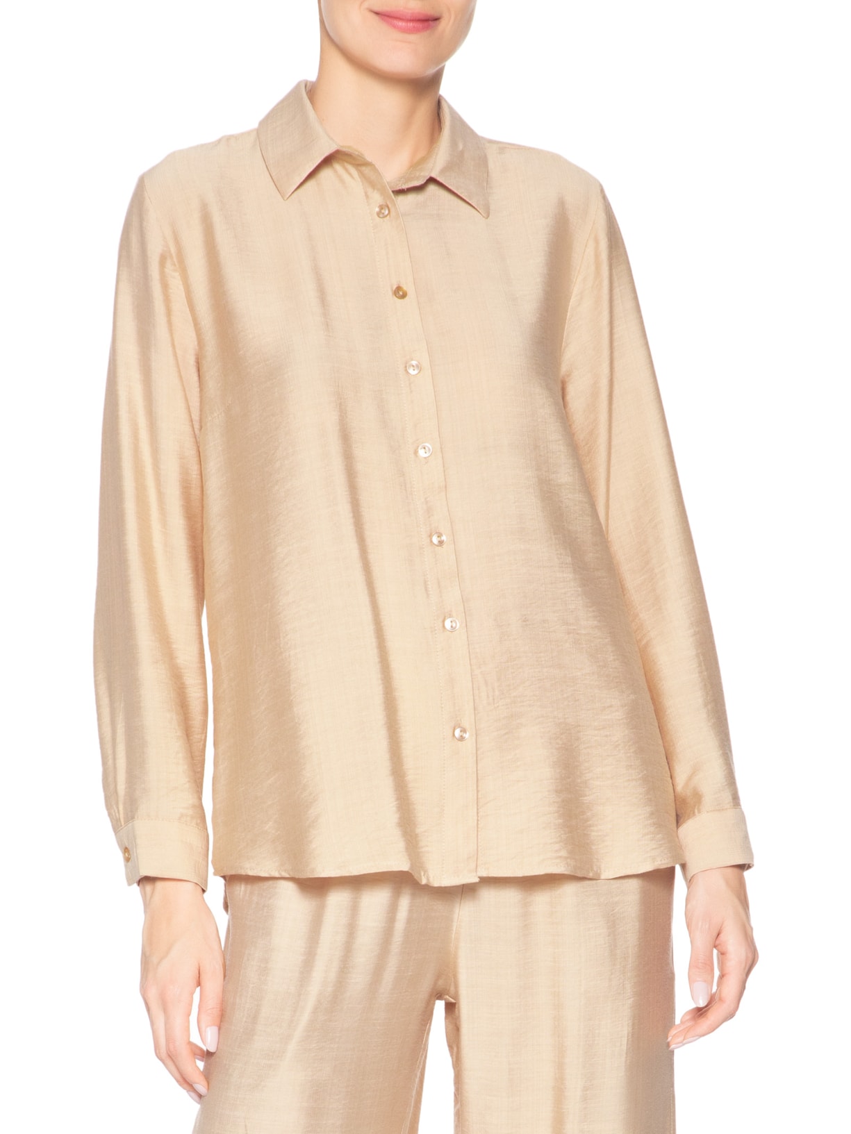 Camisa Feminina Com Amarração Nas Costas Bege Market 33