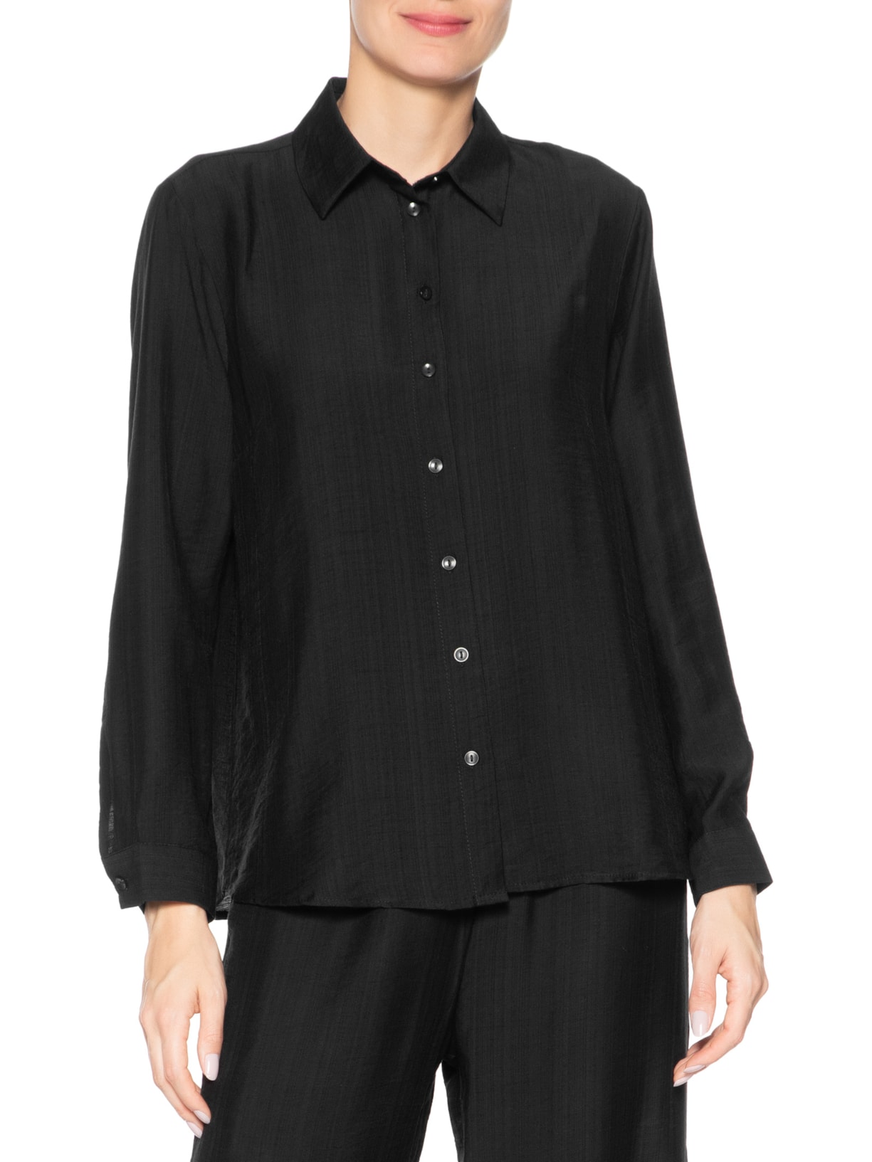 Camisa Feminina Com Amarração Nas Costas Preto Market 33