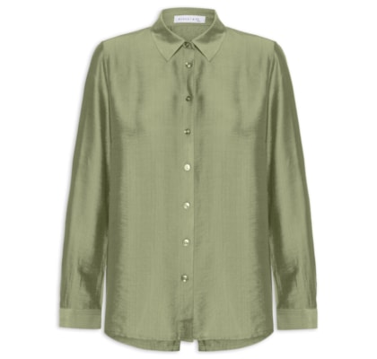 Camisa Feminina Com Amarração Nas Costas - Verde