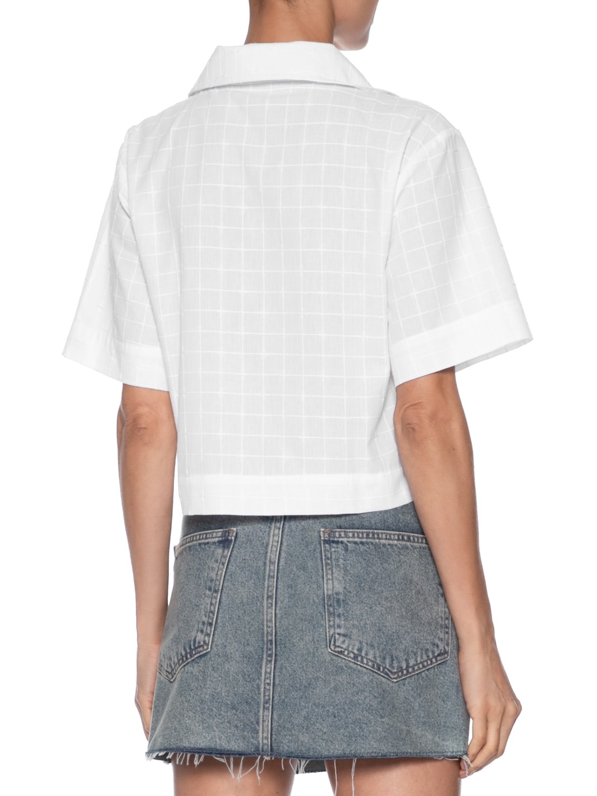 Camisa Feminina Com Fecho De Amarração Branco Market 33