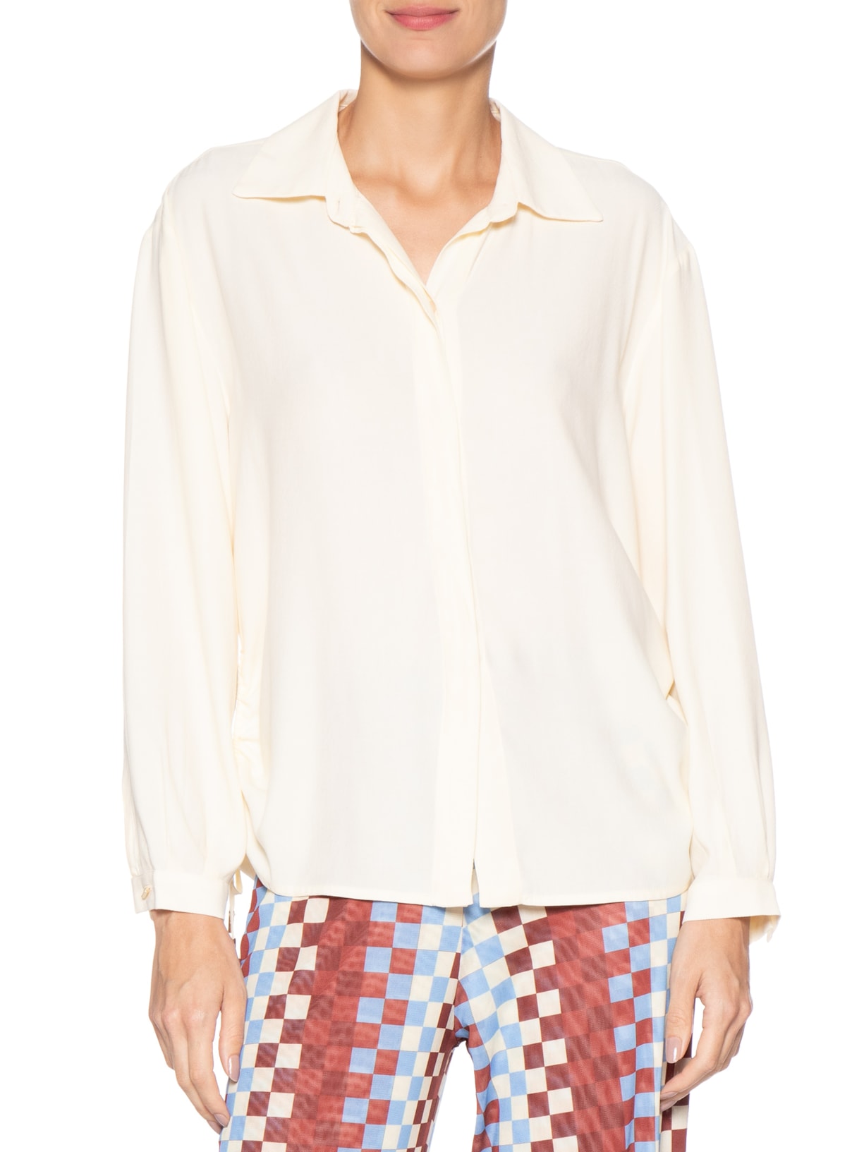 Camisa Feminina Com Regulagem Amarelo Dress To