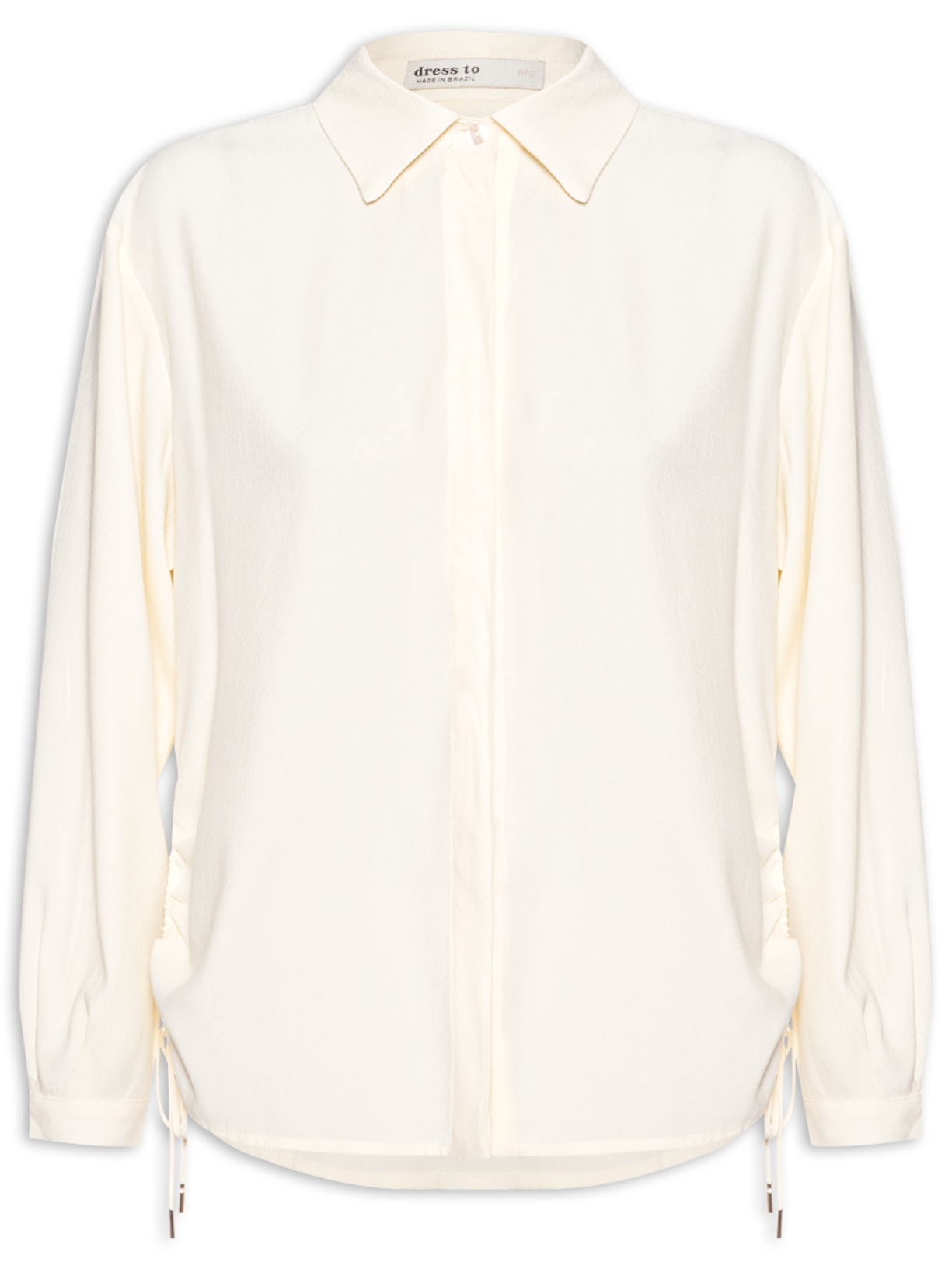 Camisa Feminina Com Regulagem Amarelo Dress To