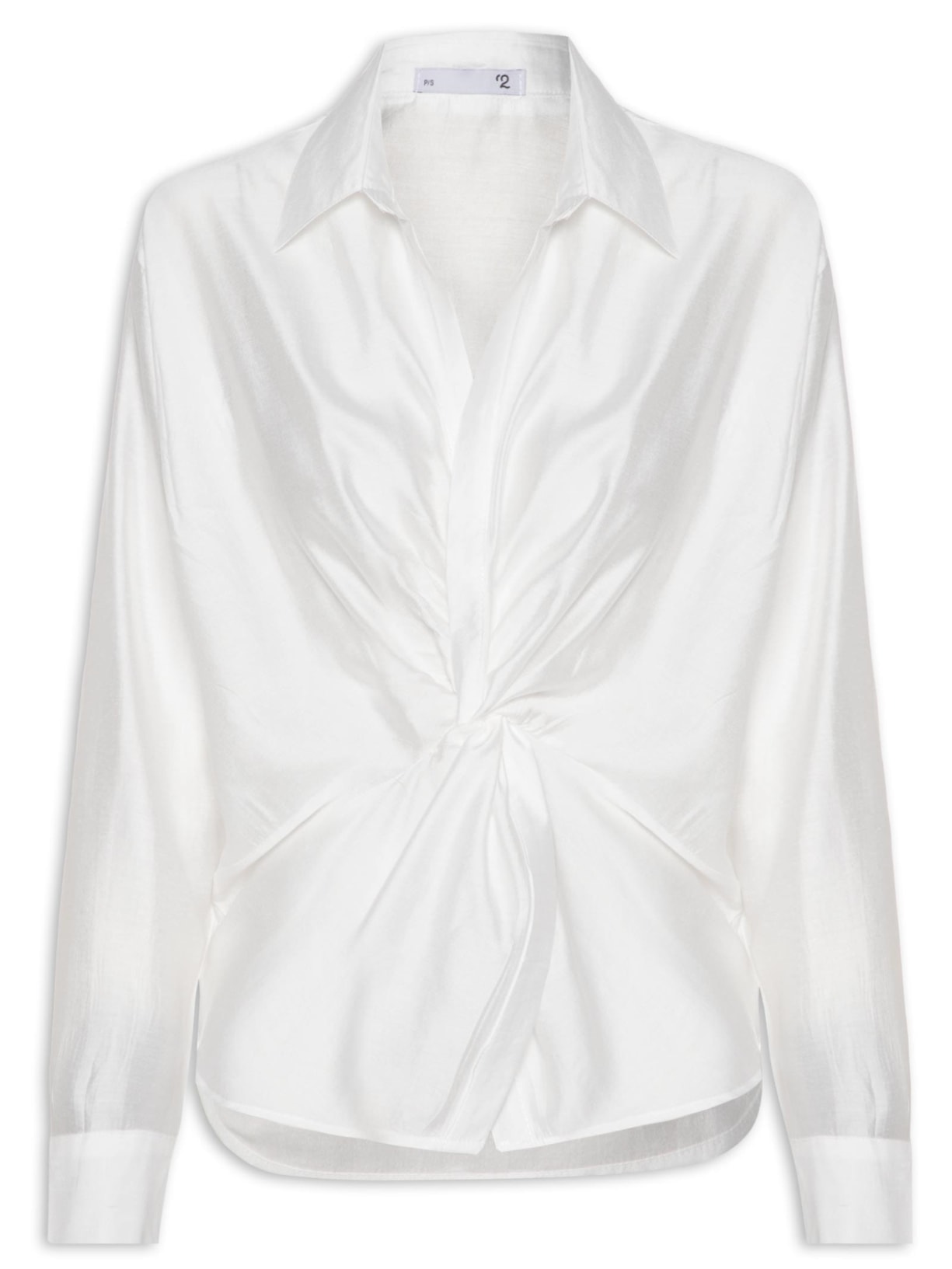 Camisa Feminina Com Transpasse Off White '2Essential