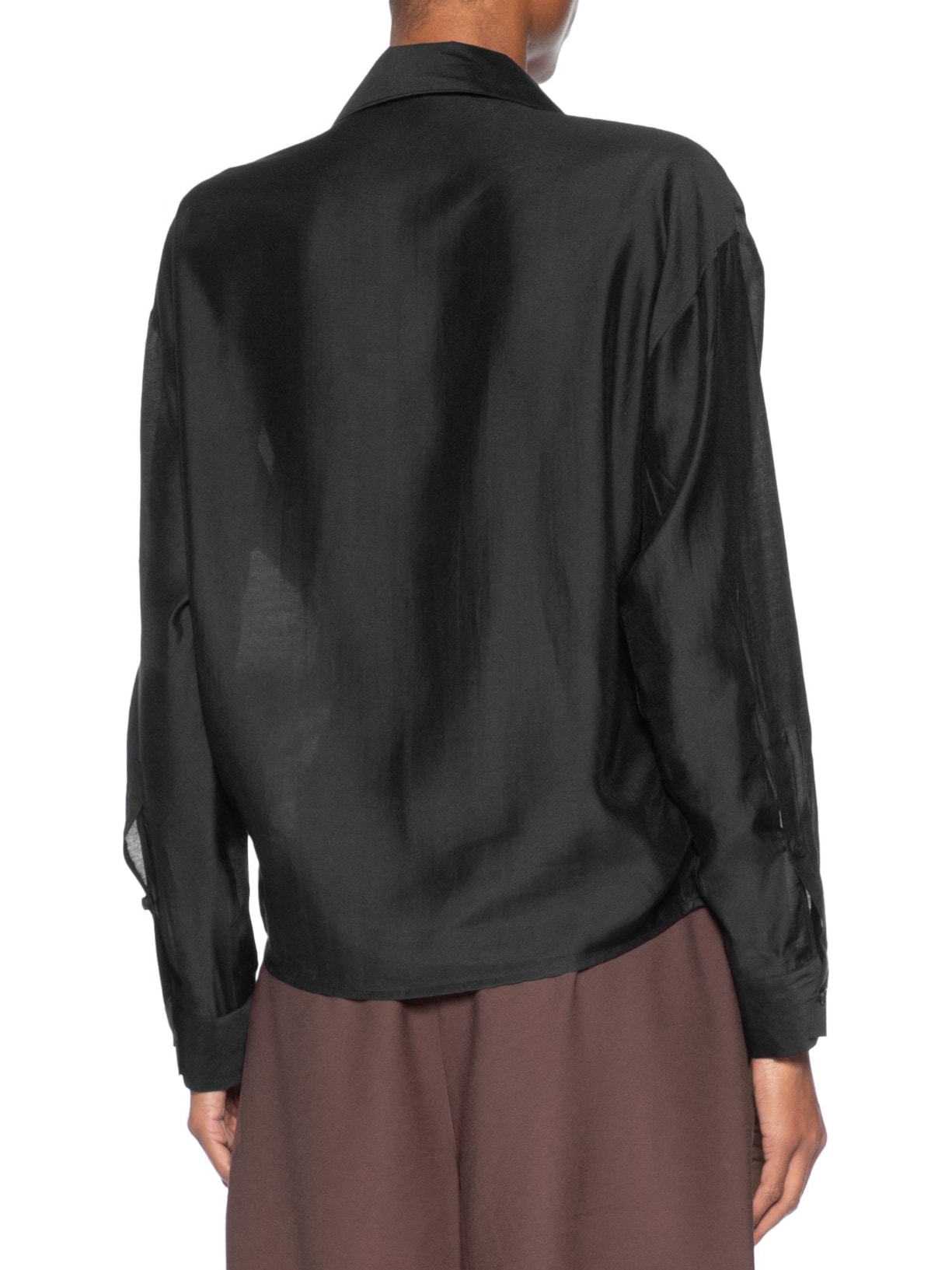 Camisa Feminina Com Transpasse Preto '2Essential