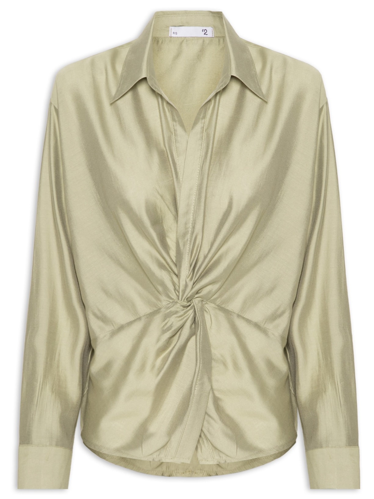 Camisa Feminina Com Transpasse - Verde