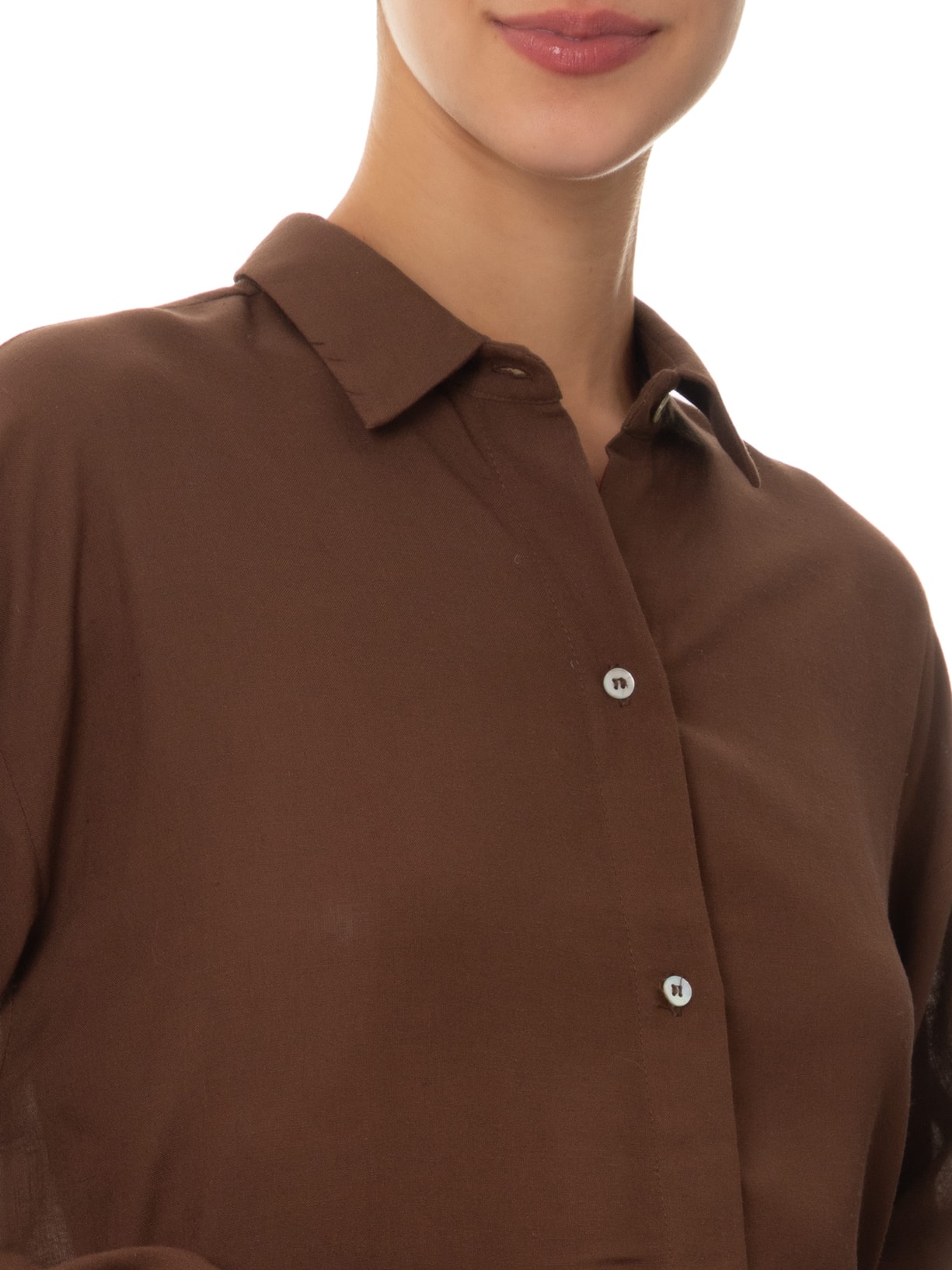 Camisa Feminina Comfort New Marrom Lenny Niemeyer