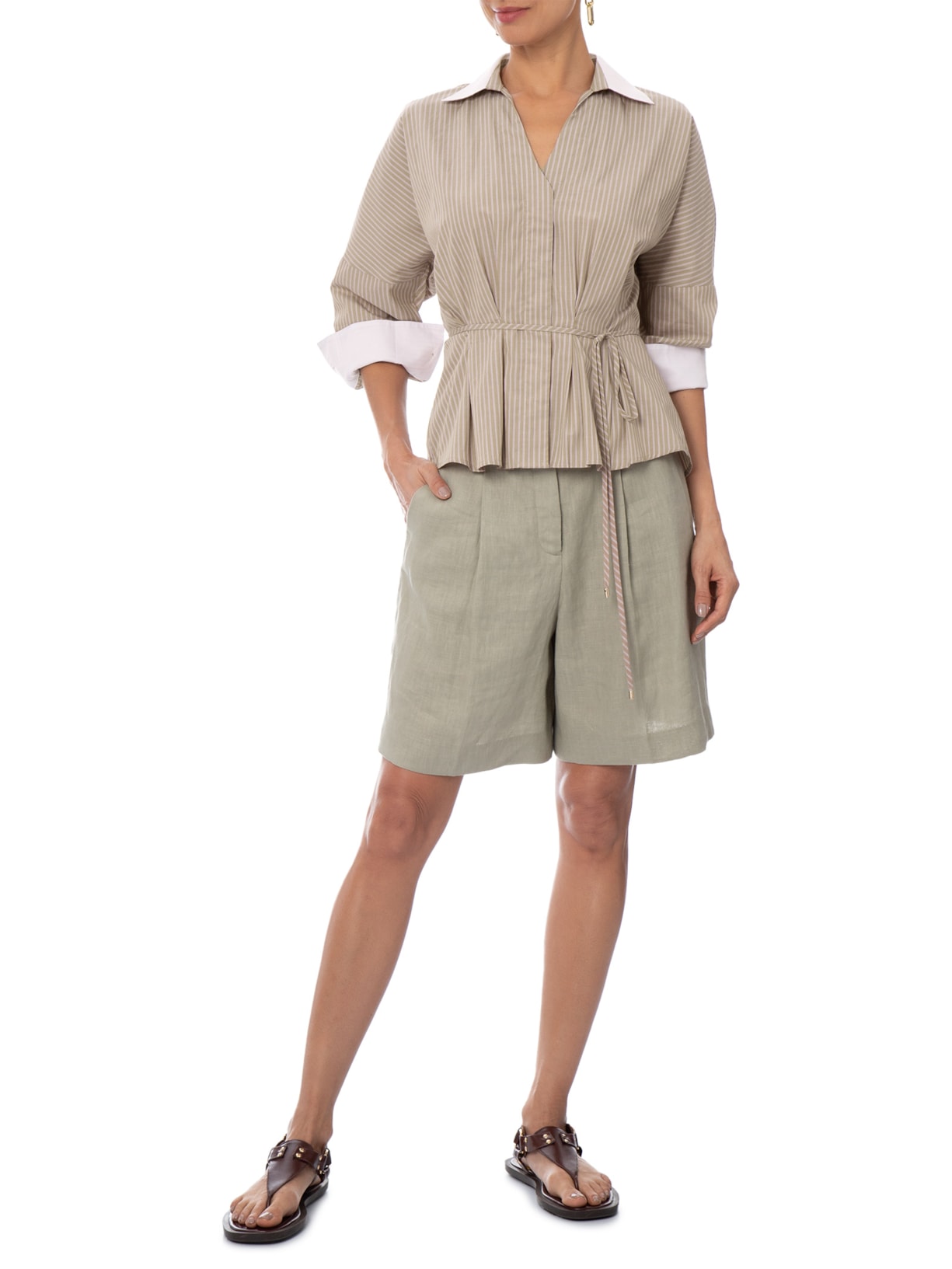 Camisa Feminina Constanza Bege Le Lis