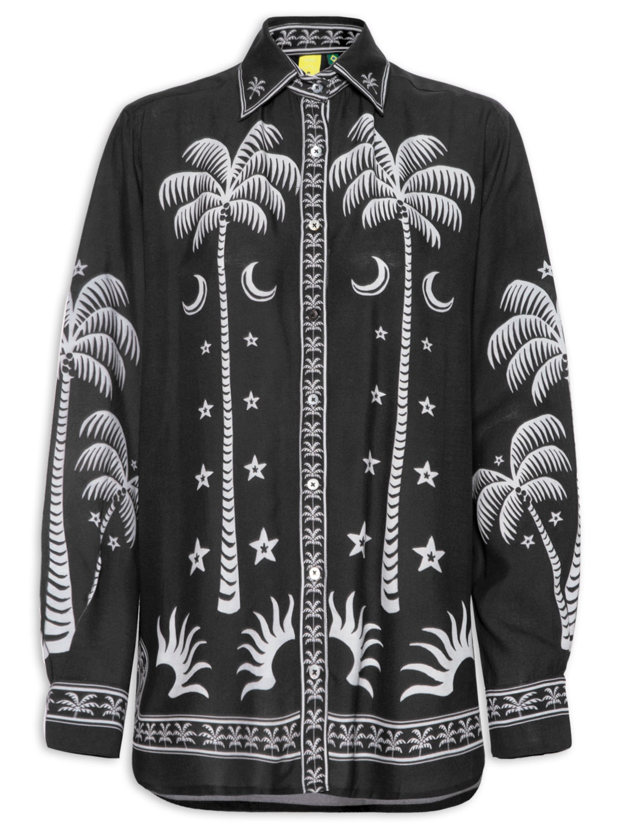 Camisa Feminina Coqueiral - Preto