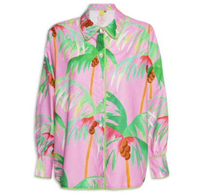 Camisa Feminina Coqueiral - Rosa