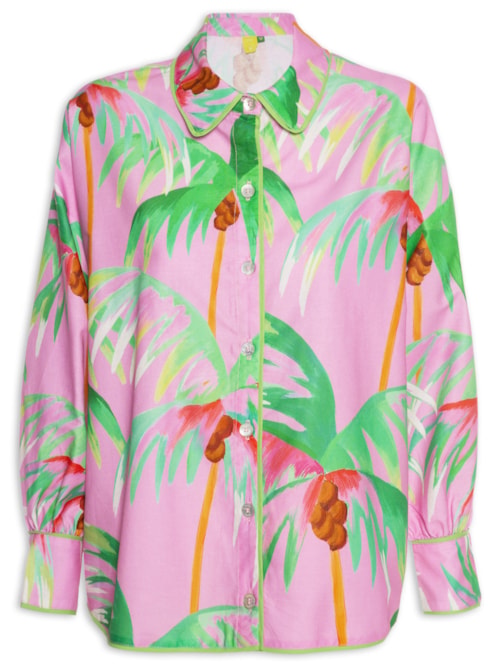 Camisa Feminina Coqueiral - Rosa