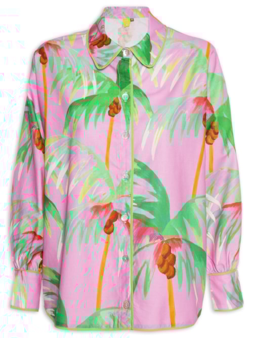 Camisa Feminina Coqueiral - Rosa