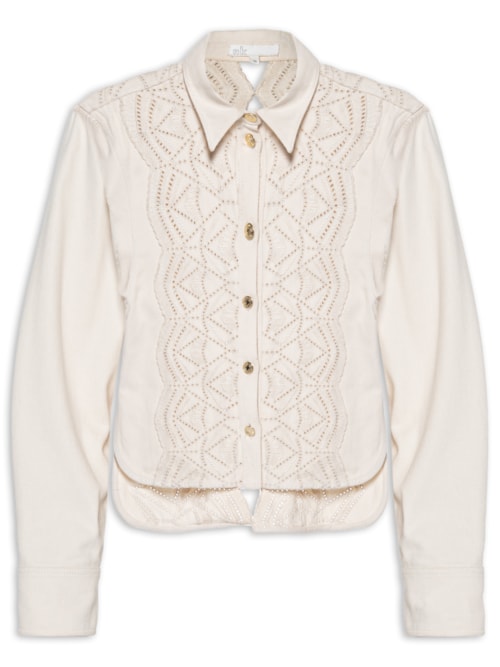 Camisa Feminina Cotton Fantasy Frida - Bege