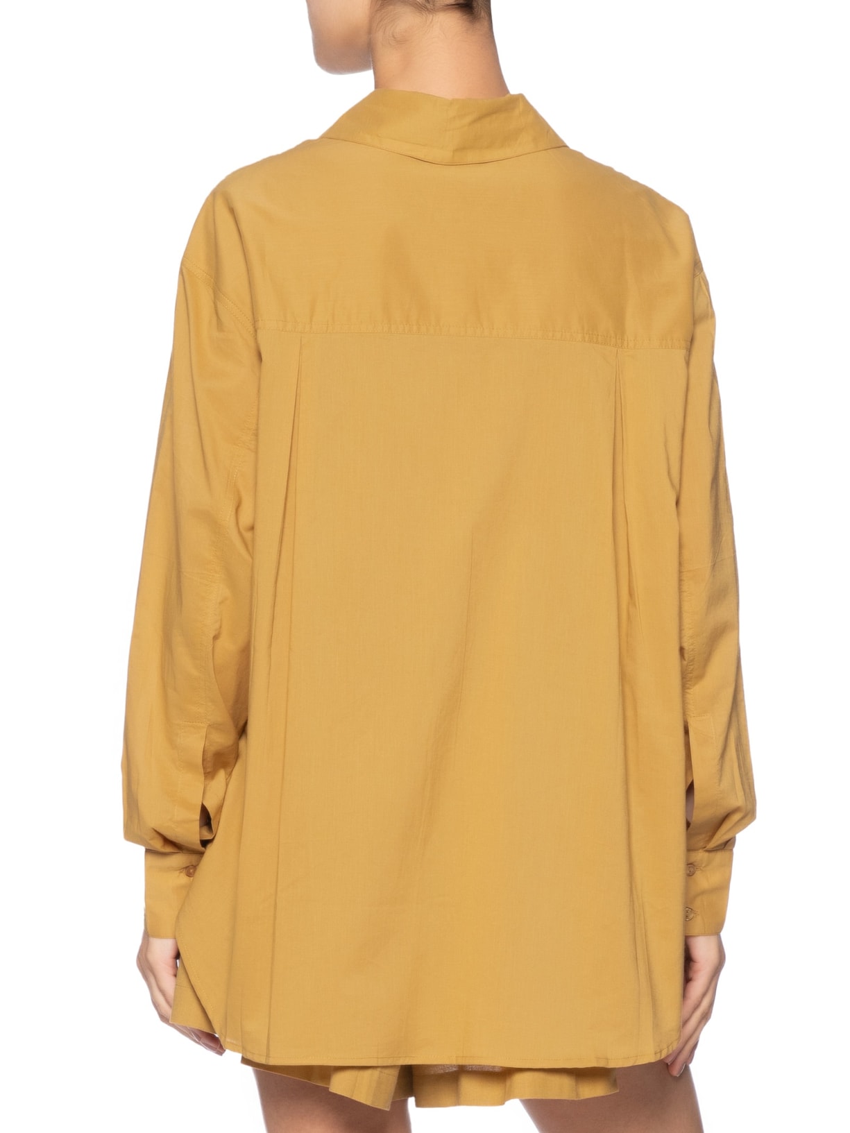 Camisa Feminina Cotton Lisa Alongada Marrom Animale Jeans