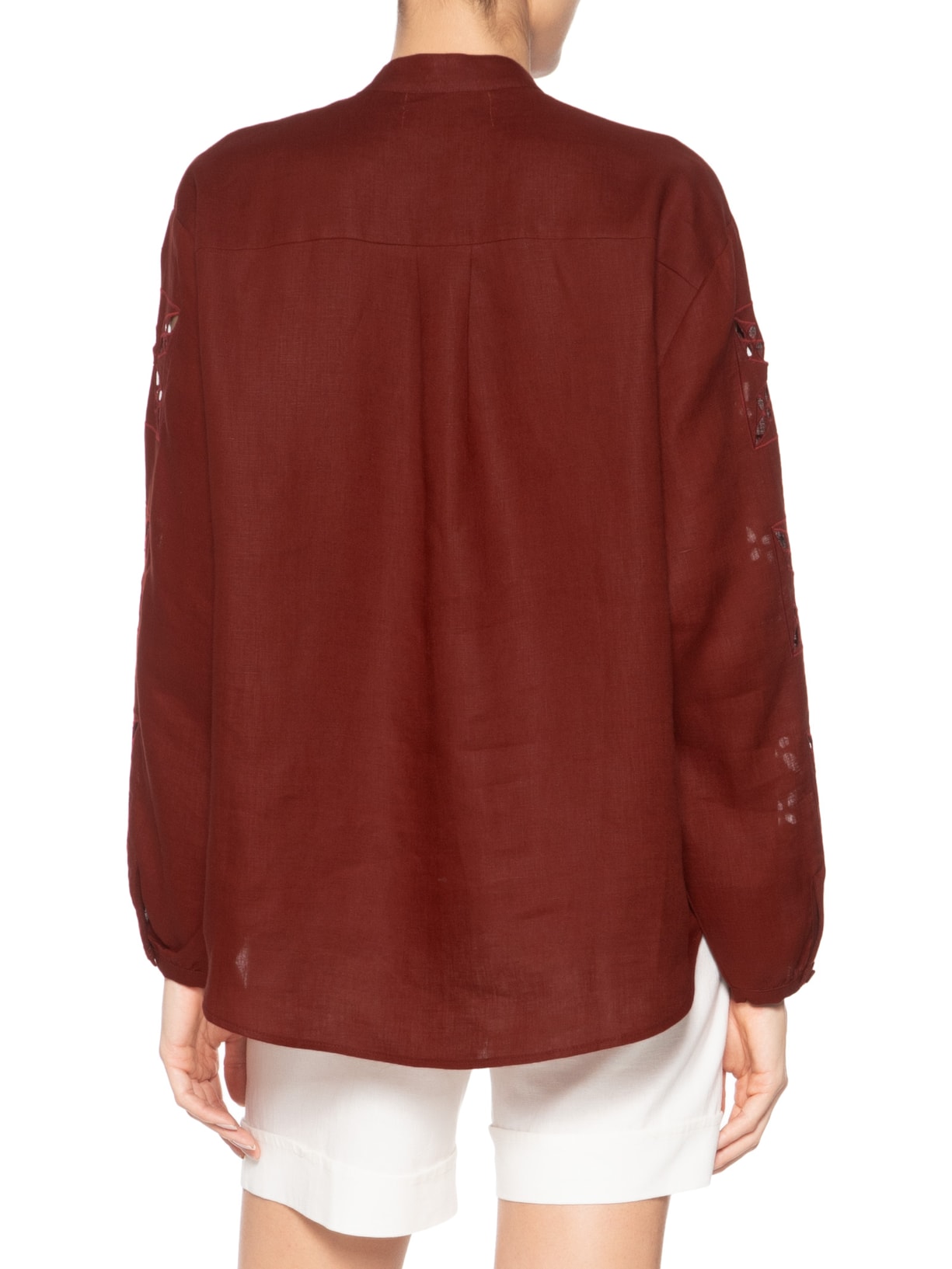 Camisa Feminina Crepúsculo Linho Vermelho A.niemeyer