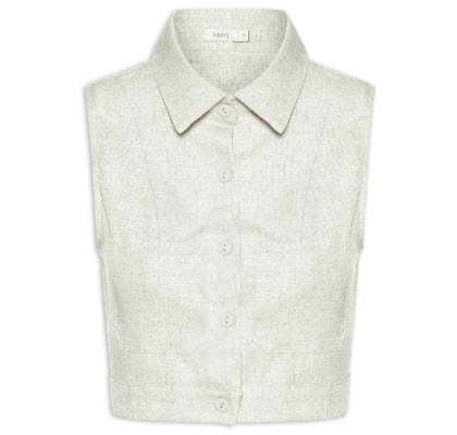 Camisa Feminina Cropped Sem Manga - Verde
