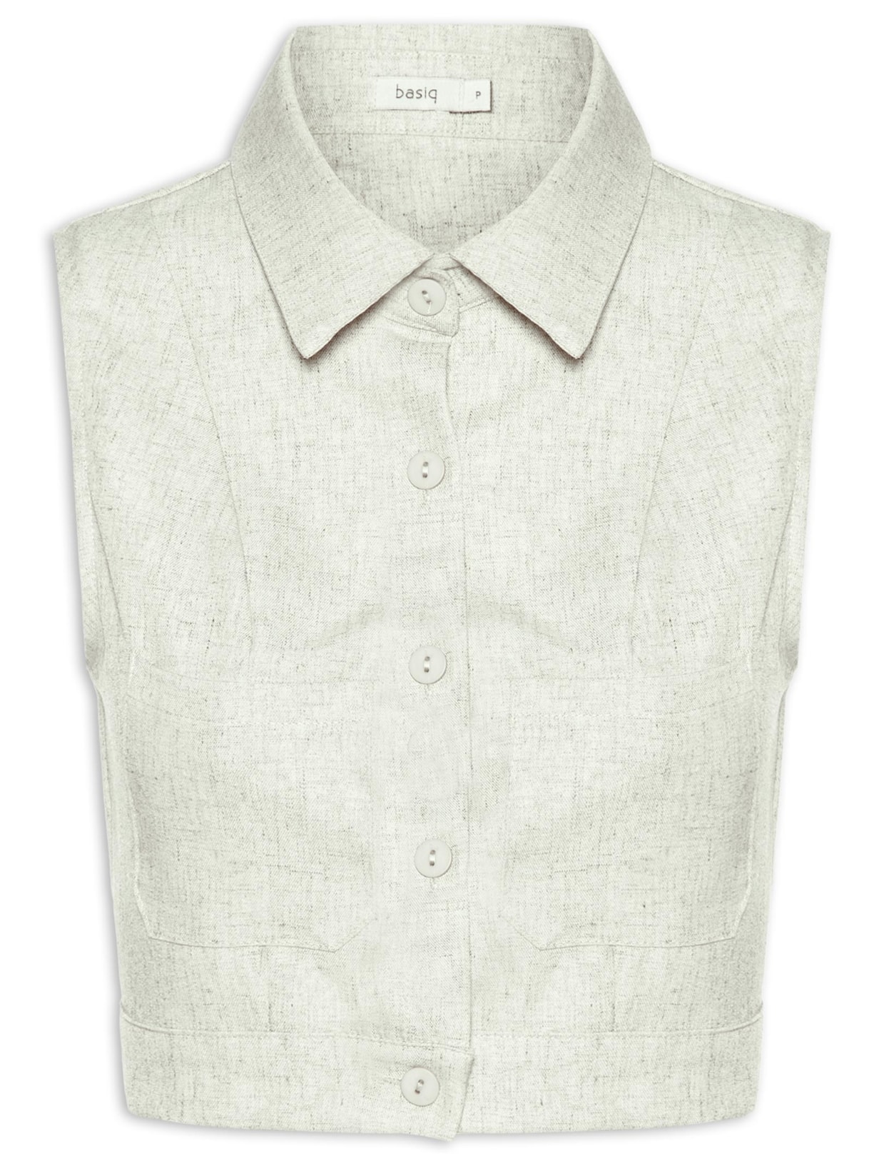 Camisa Feminina Cropped Sem Manga - Verde