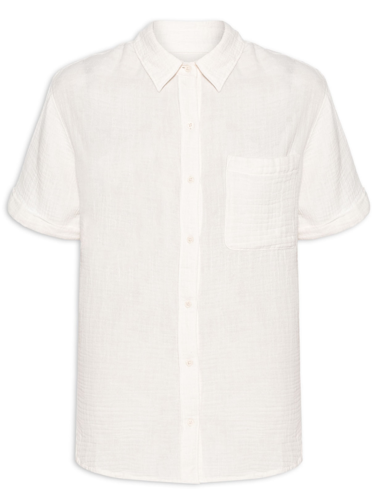 Camisa Feminina Darlene Short Sleeve - Branco