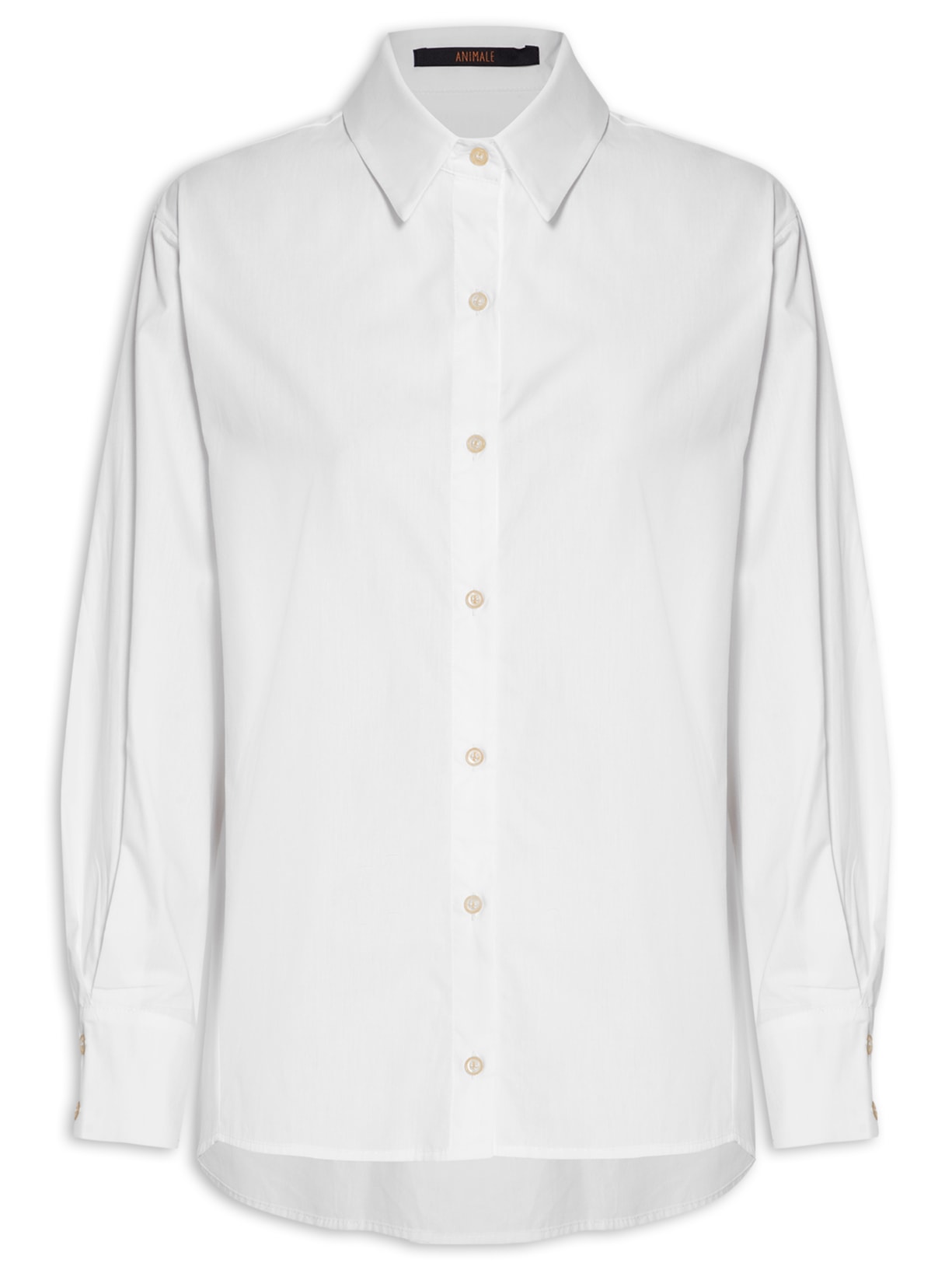 Camisa Feminina De Tricoline Branco Animale