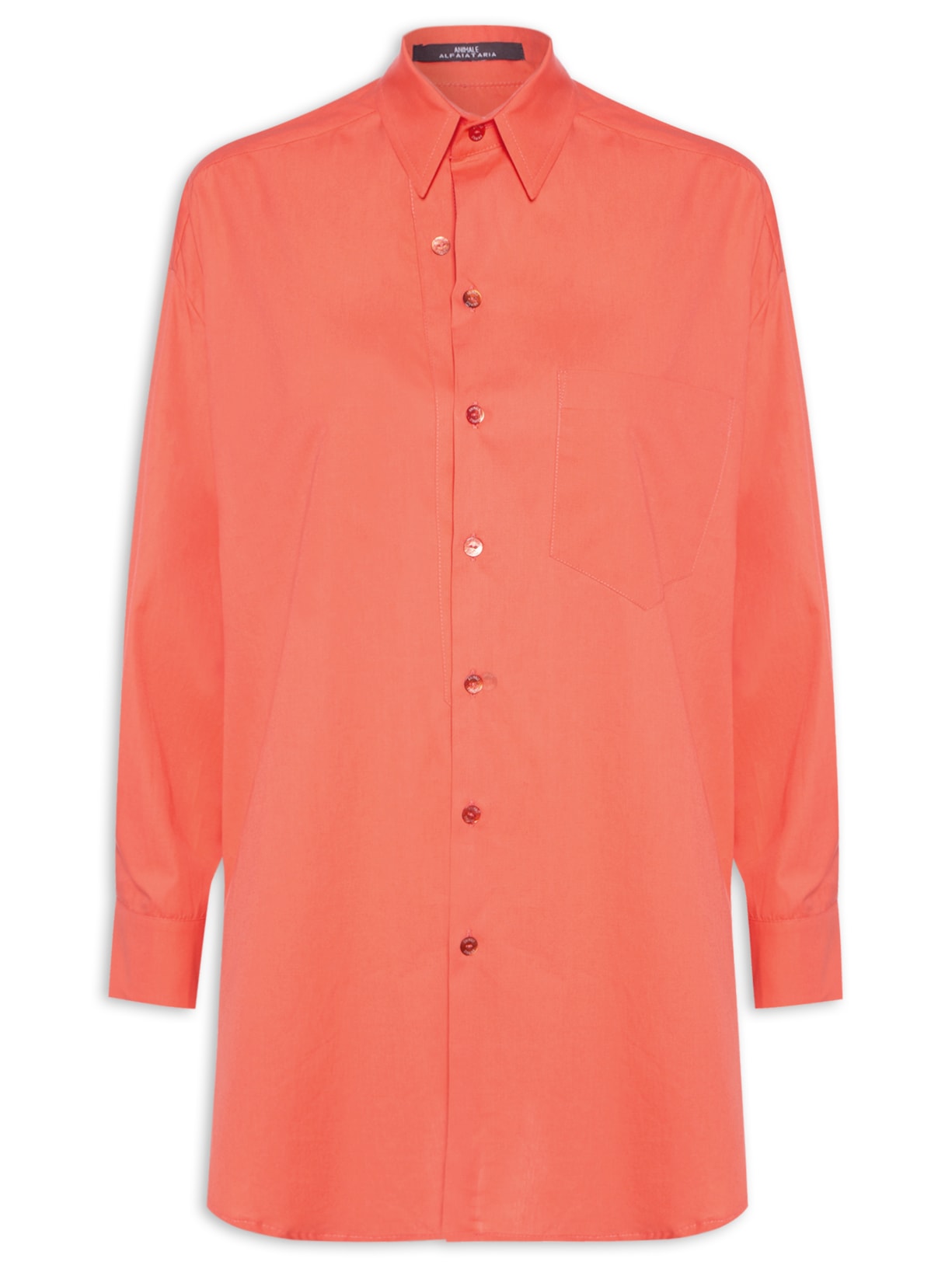 Camisa Feminina De Tricoline Camelia - Laranja