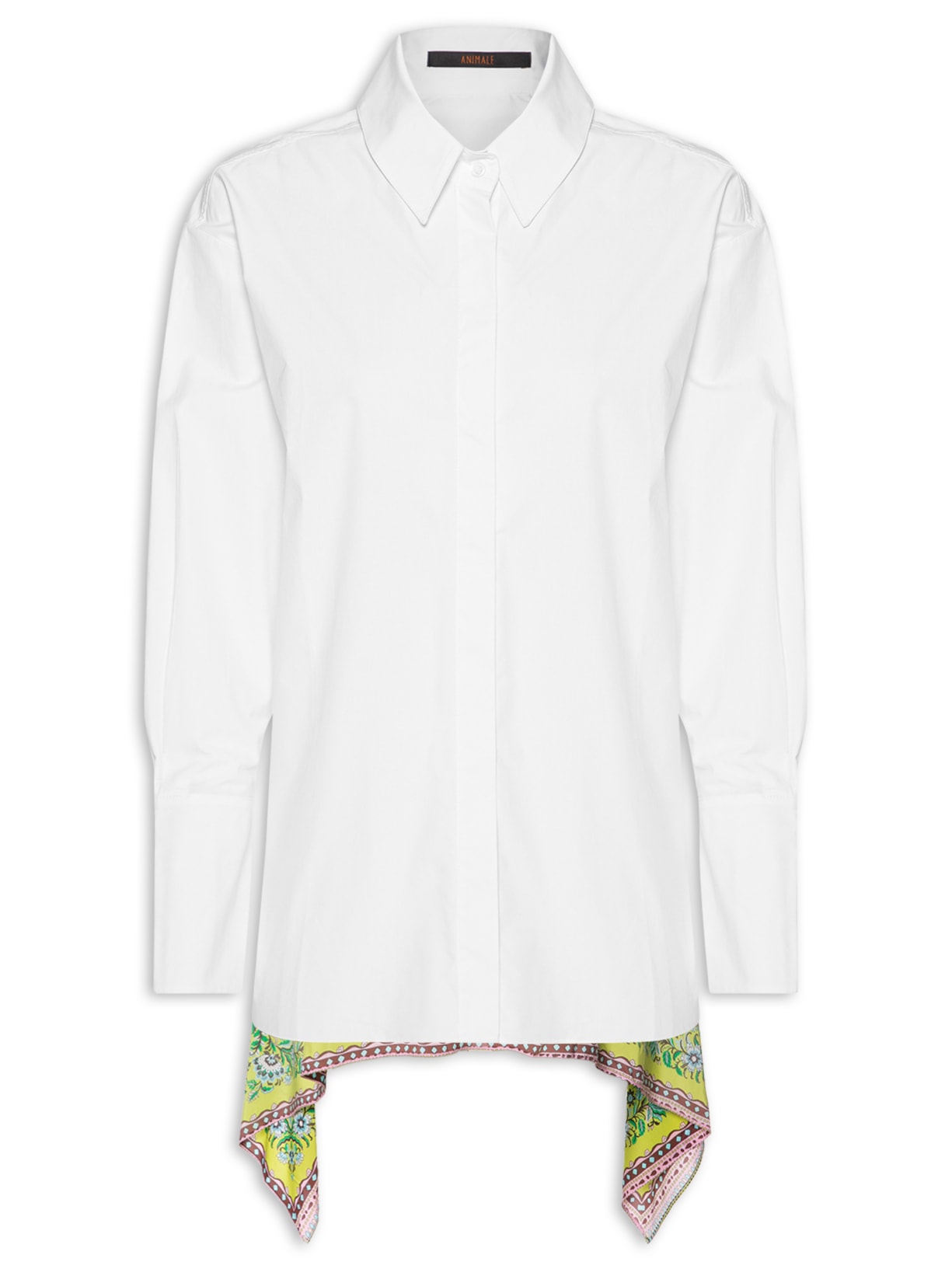 Camisa Feminina De Tricoline Costas De Lenço - Branco