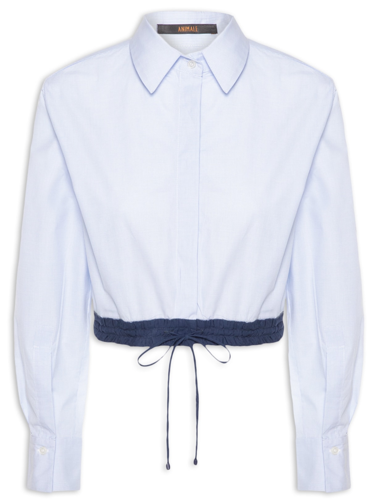 Camisa Feminina De Tricoline Listra Fairy Azul Animale