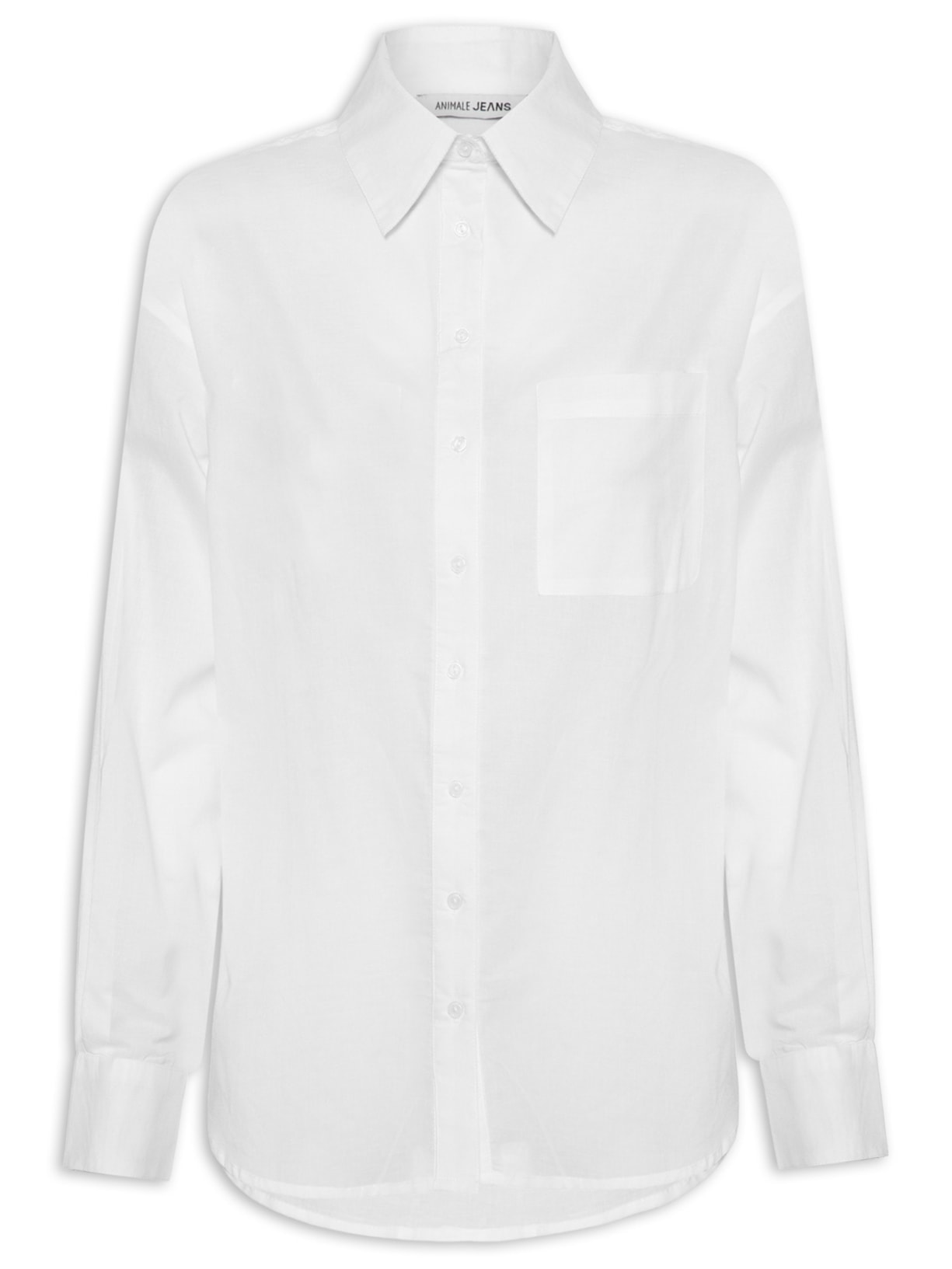 Camisa Feminina De Voil Básica - Branco