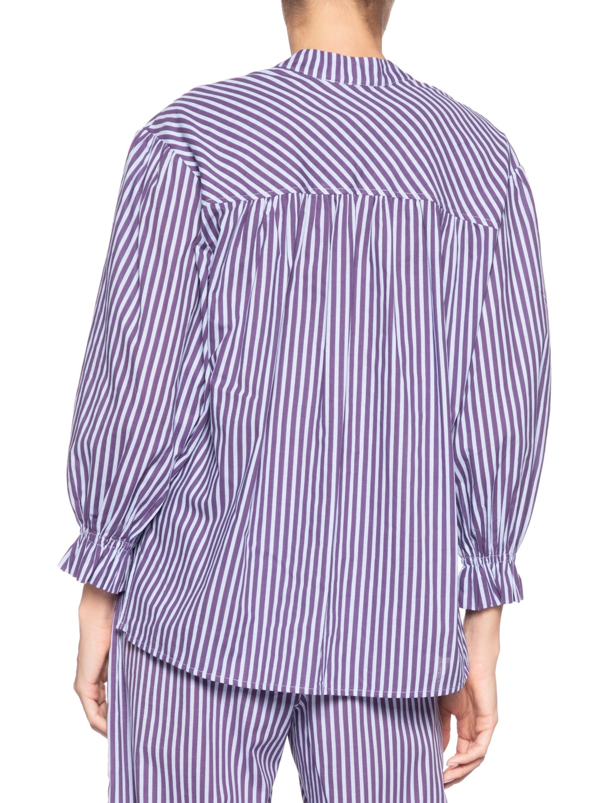 Camisa Feminina de Voil Listrada Roxo Animale