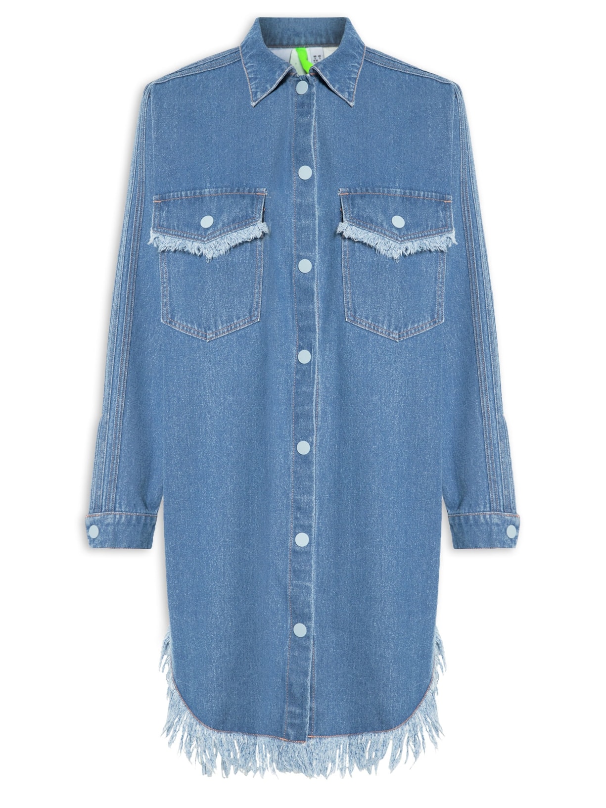 Camisa Feminina Denim Dress - Azul