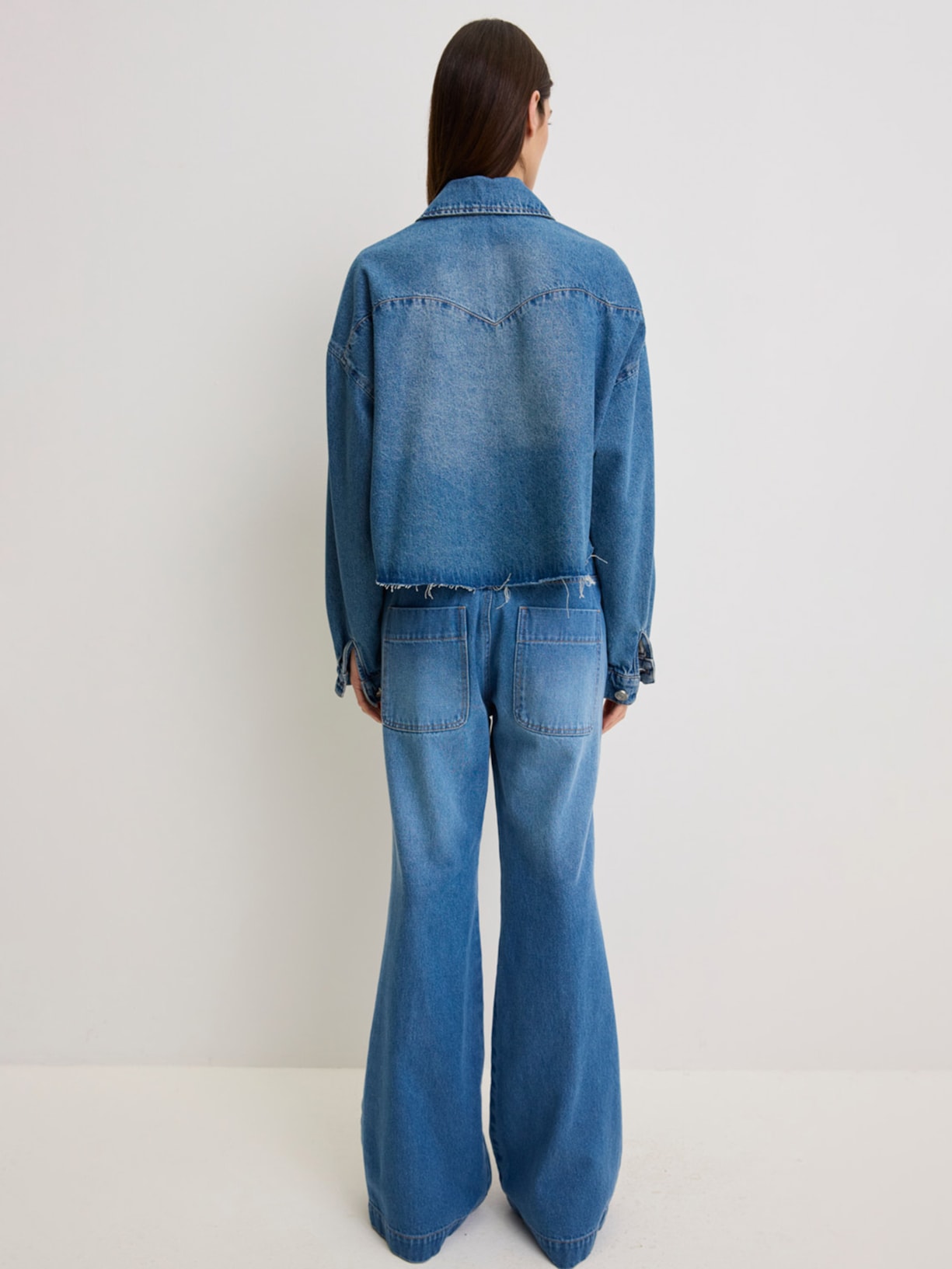 Camisa Feminina Diana Jeans I26 Azul Mixed