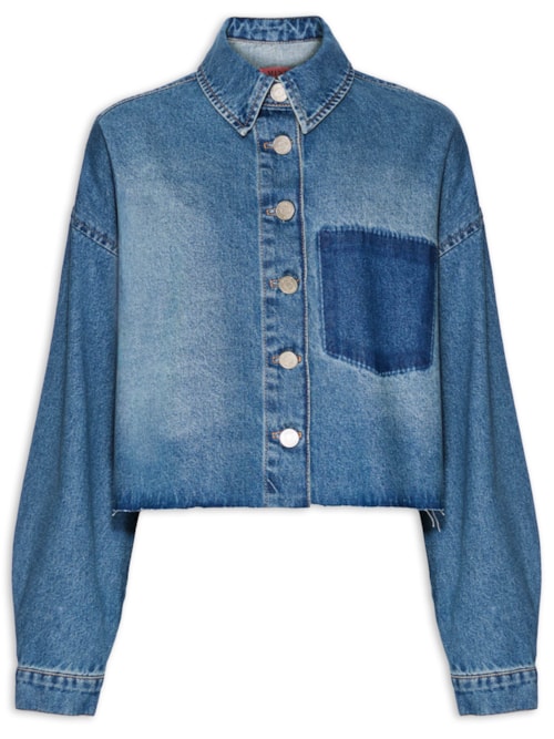 Camisa Feminina Diana Jeans I26 - Azul