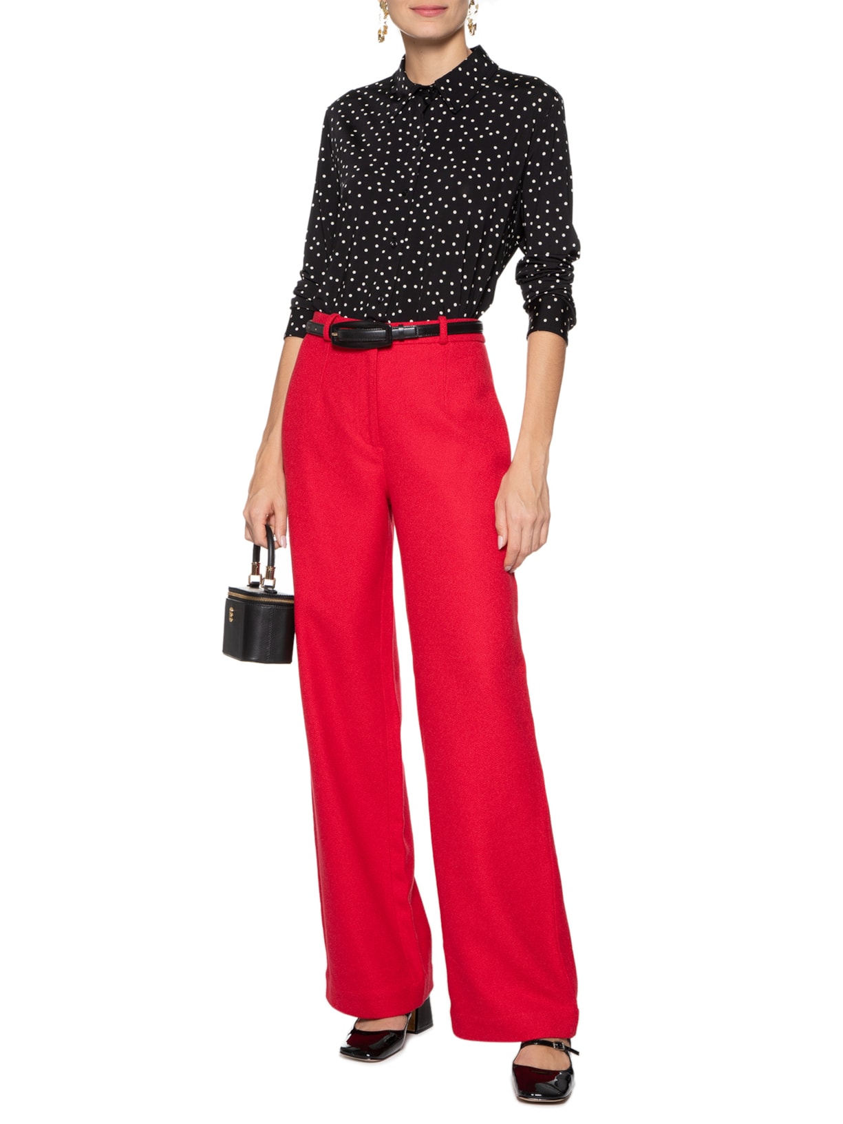 Camisa Feminina Diana Preto  Carol Bassi + Maria Rudge