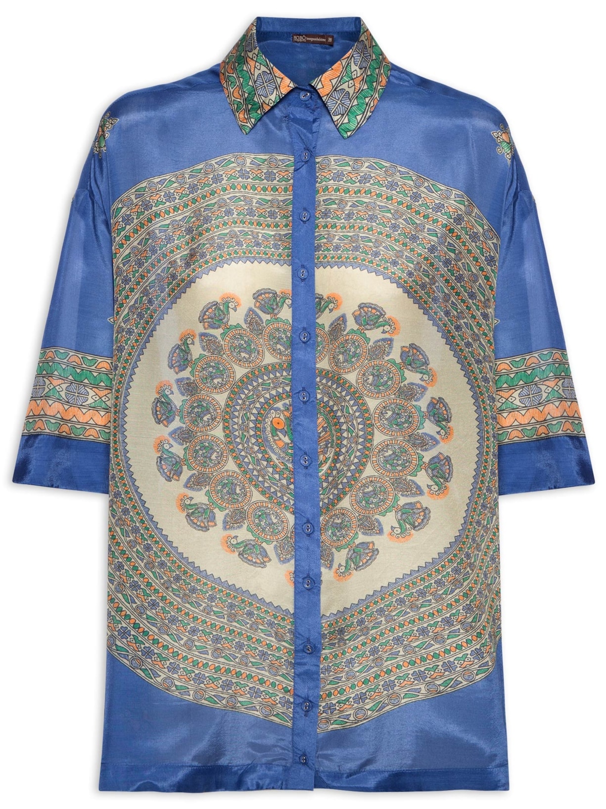 Camisa Feminina Dilli Aquarius - Azul