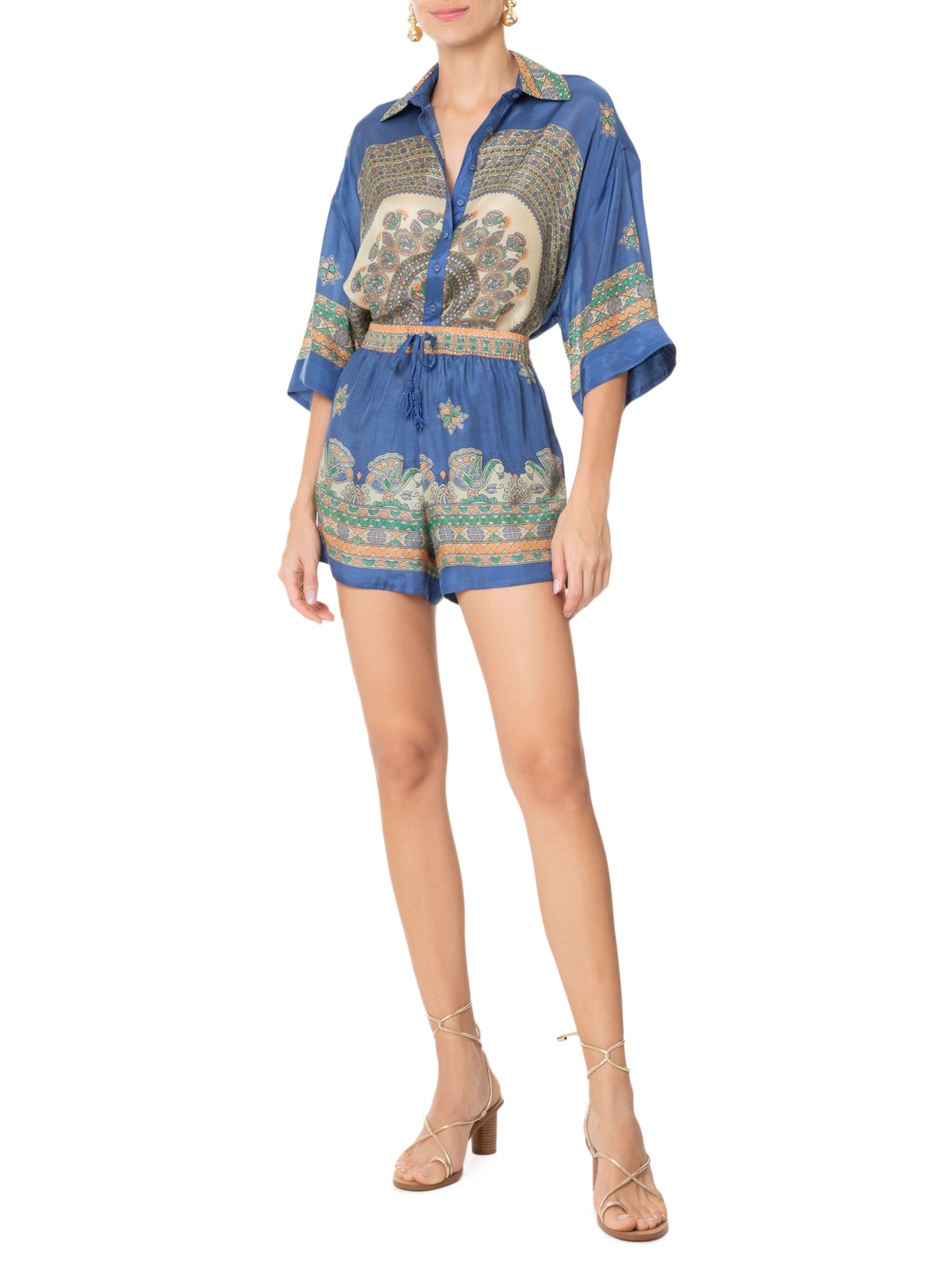 Camisa Feminina Dilli Aquarius Azul Bo.bô