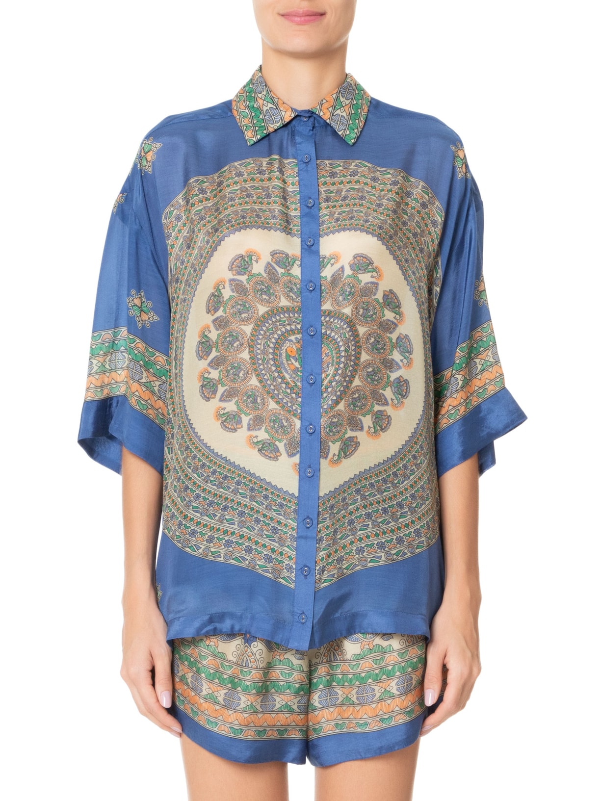 Camisa Feminina Dilli Aquarius Azul Bo.bô