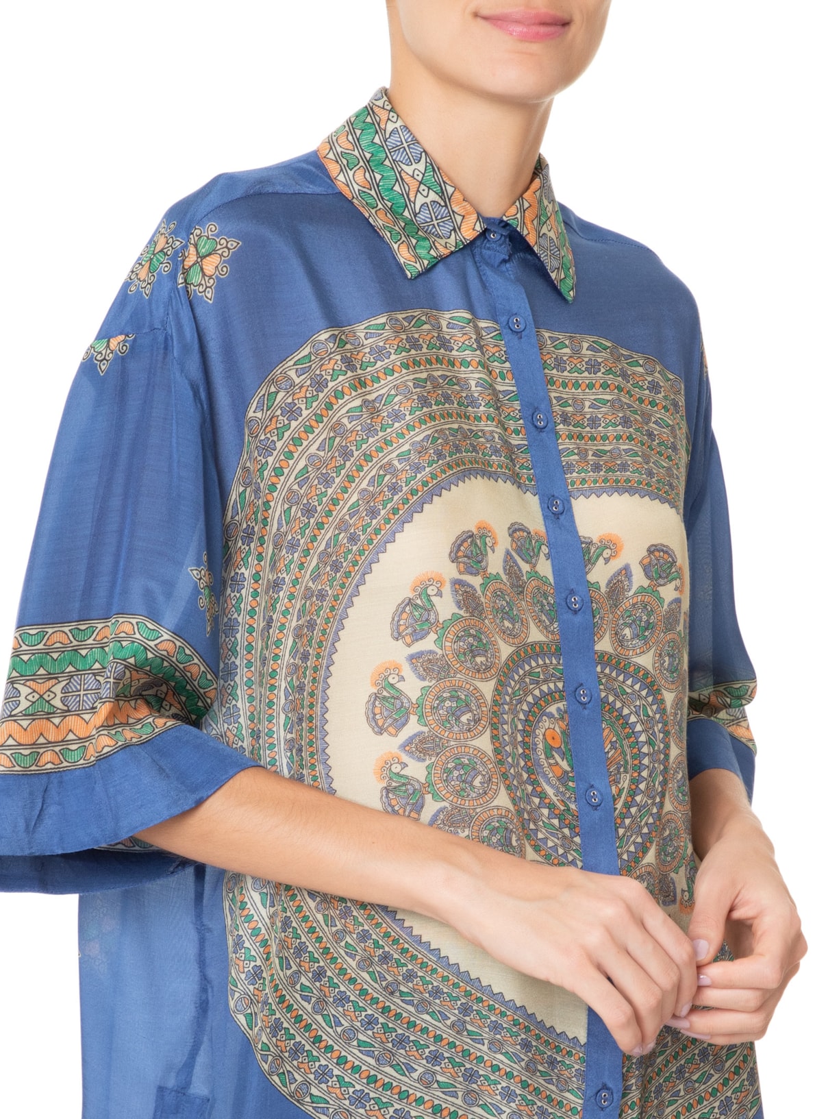 Camisa Feminina Dilli Aquarius Azul Bo.bô