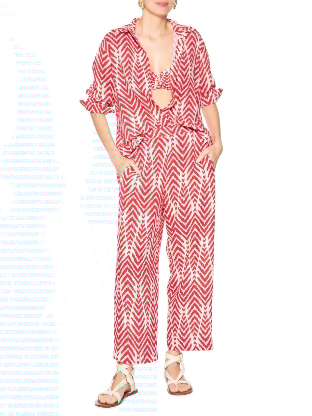 Camisa Feminina Easy Vermelho Lenny Niemeyer