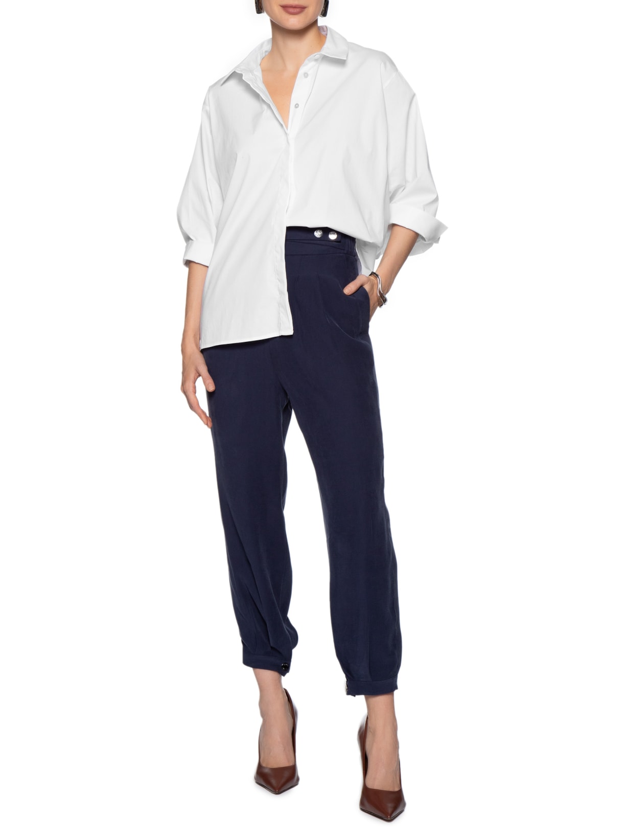 Camisa Feminina Elza Branco Le Lis