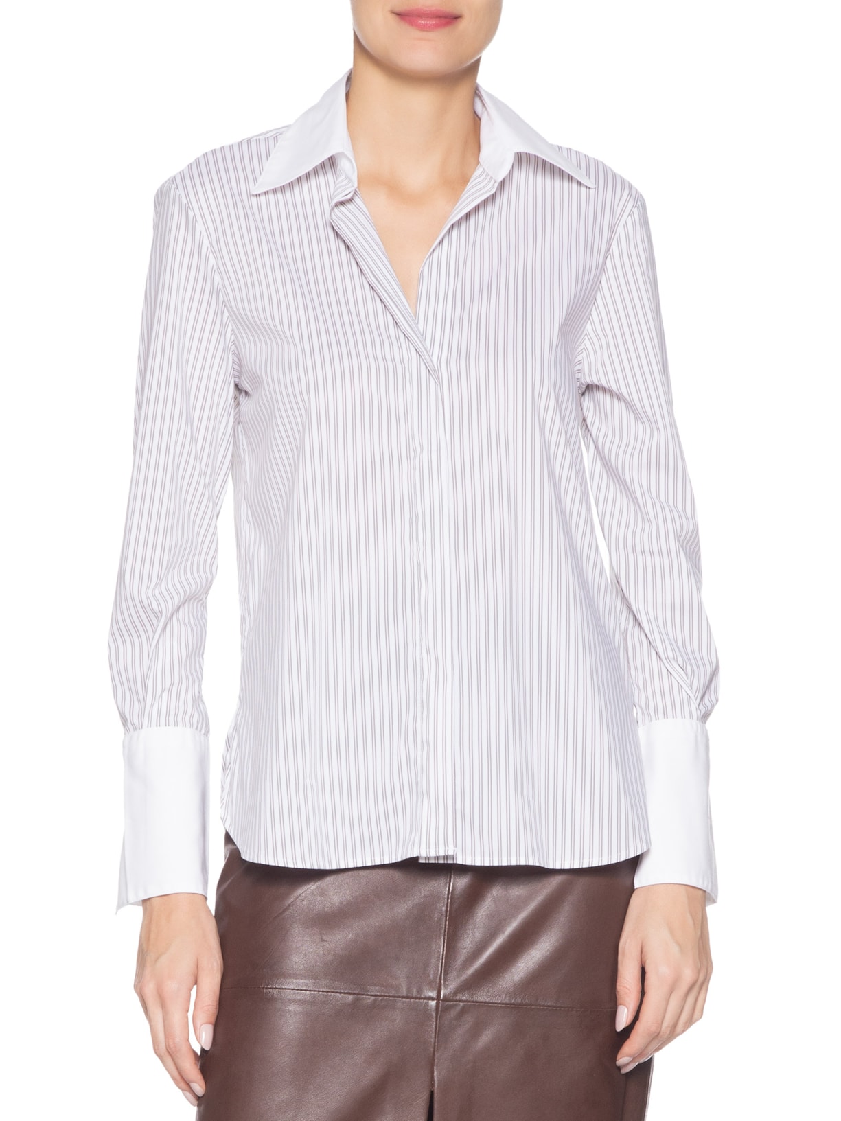 Camisa Feminina Emilia Marrom Le Lis