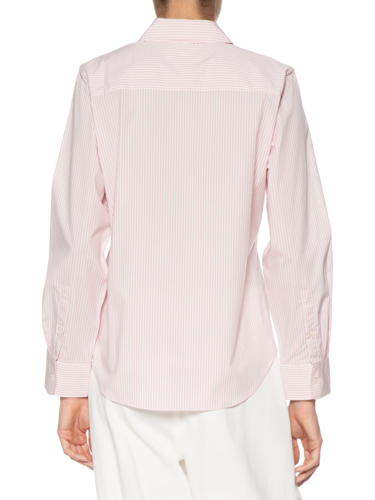 Camisa Feminina Ess Poplin Regular Rosa Tommy Hilfiger