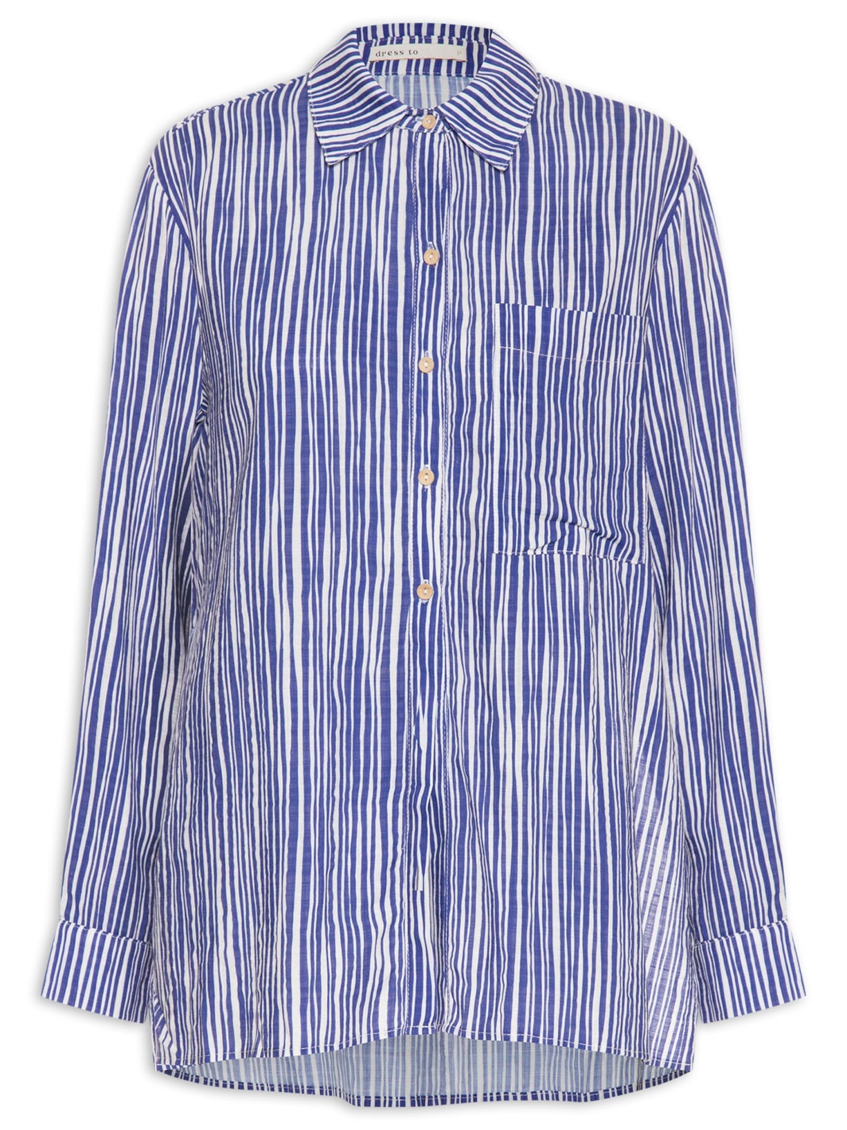 Camisa Feminina Estampa Brisa - Azul