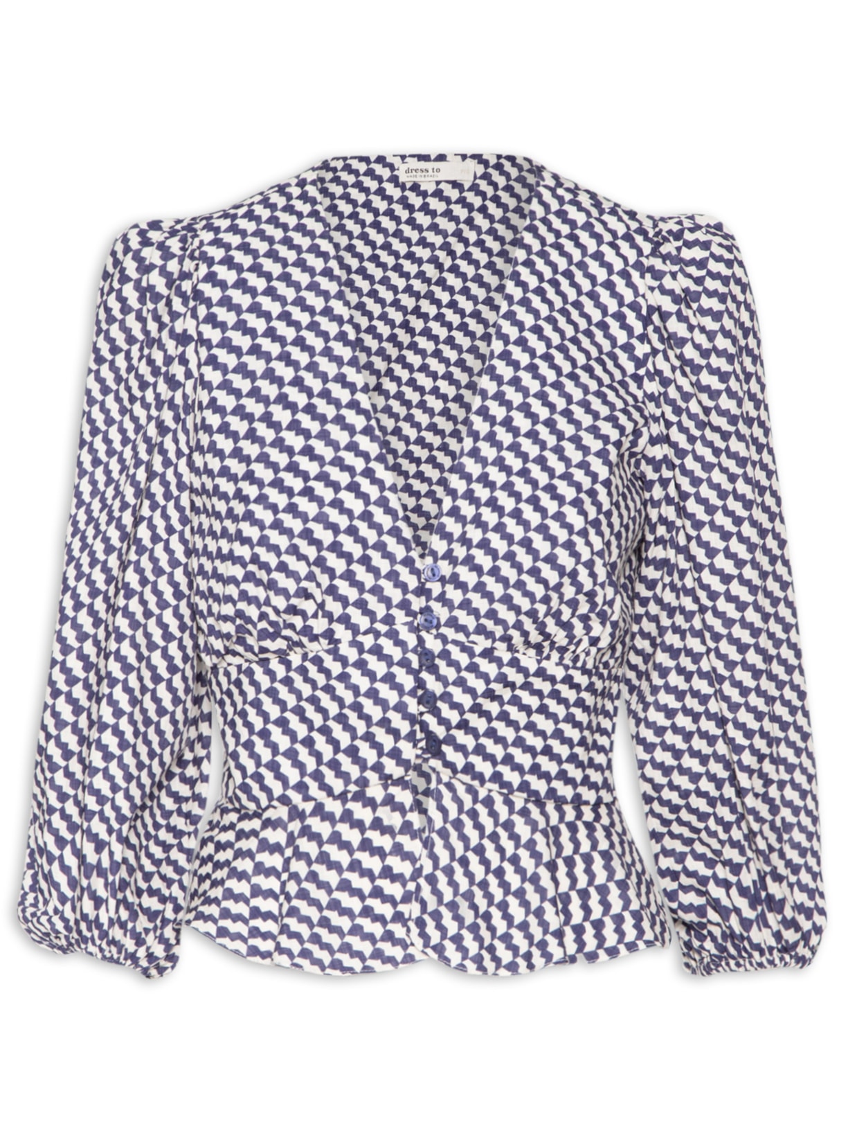 Camisa Feminina Estampa Gávea - Azul