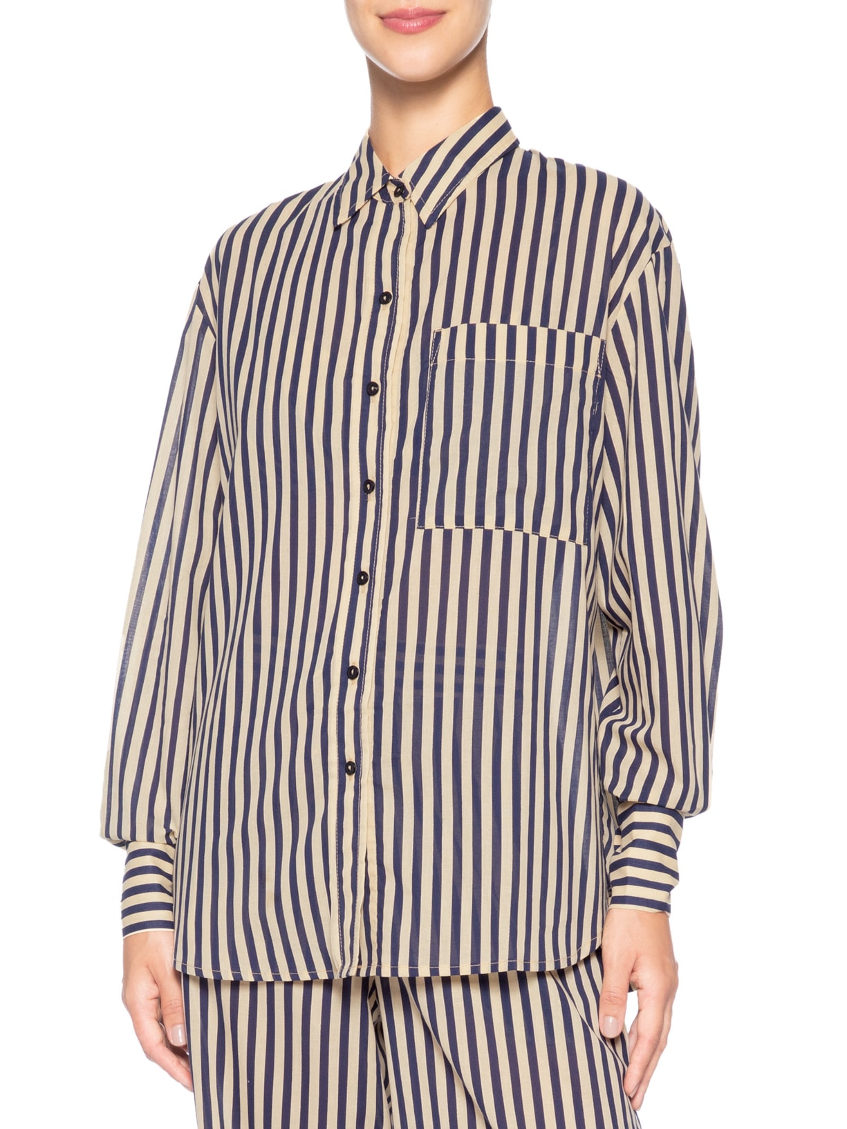 Camisa Feminina Estampa Listra – Preto Dress To