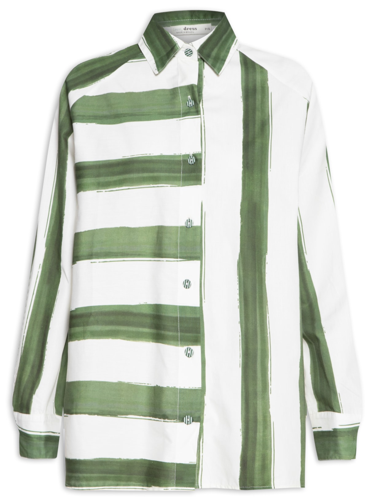 Camisa Feminina Estampa Natureza - Verde