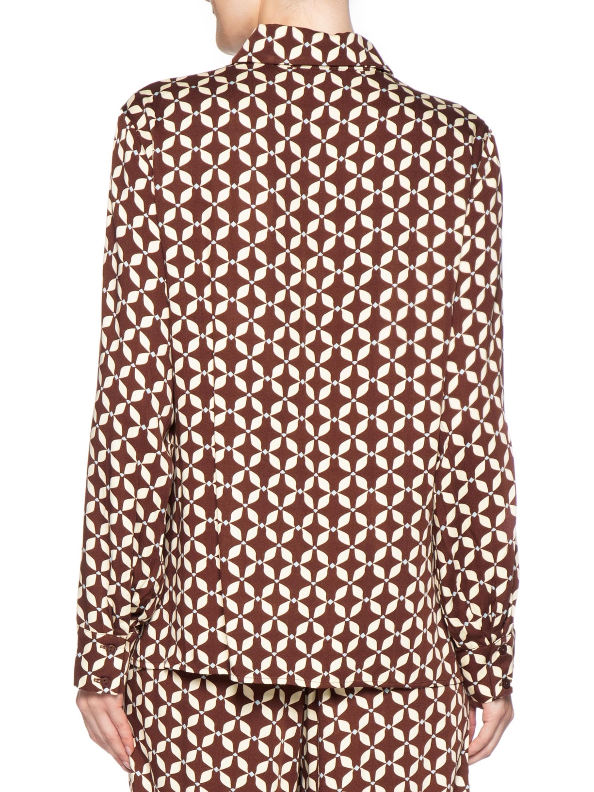Camisa Feminina Estampa Peixito – Marrom Dress To