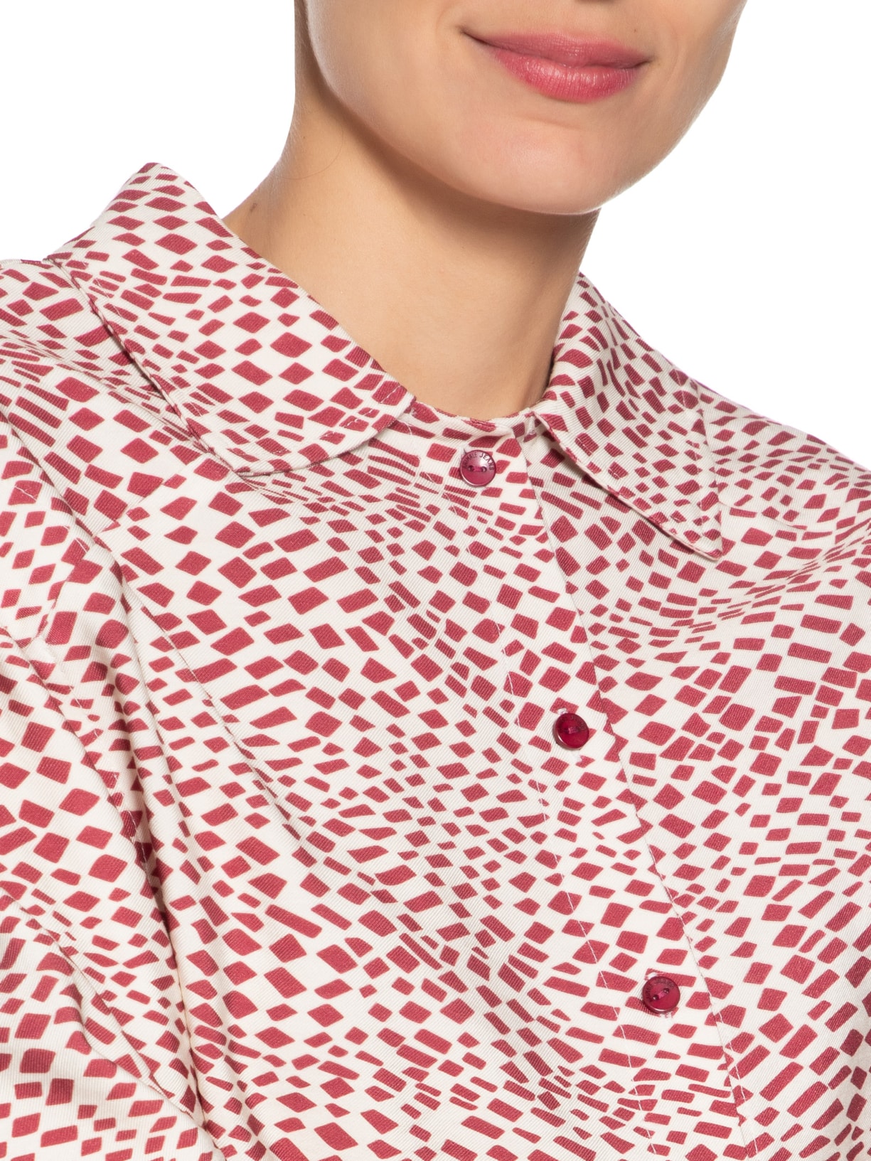 Camisa Feminina Estampa Strbo Hall E Roma Vermelho Animale Jeans
